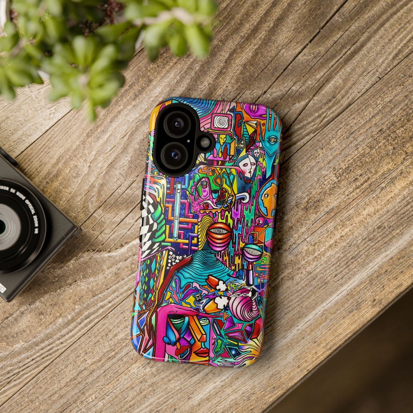 Dream World Vibrant Phone Case with Abstract Art | Tough Cases for Creative Souls, Colorful Accessories, Unique Gifts, Phone Protection, Artistic [...]