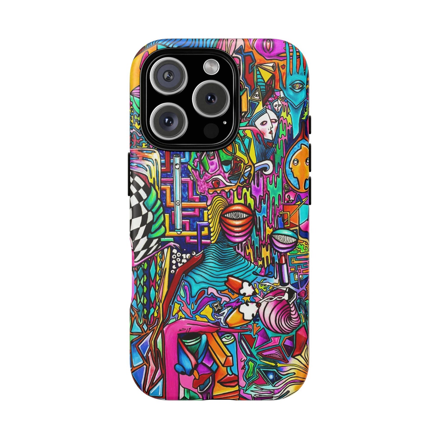 Dream World Vibrant Phone Case with Abstract Art | Tough Cases for Creative Souls, Colorful Accessories, Unique Gifts, Phone Protection, Artistic [...]