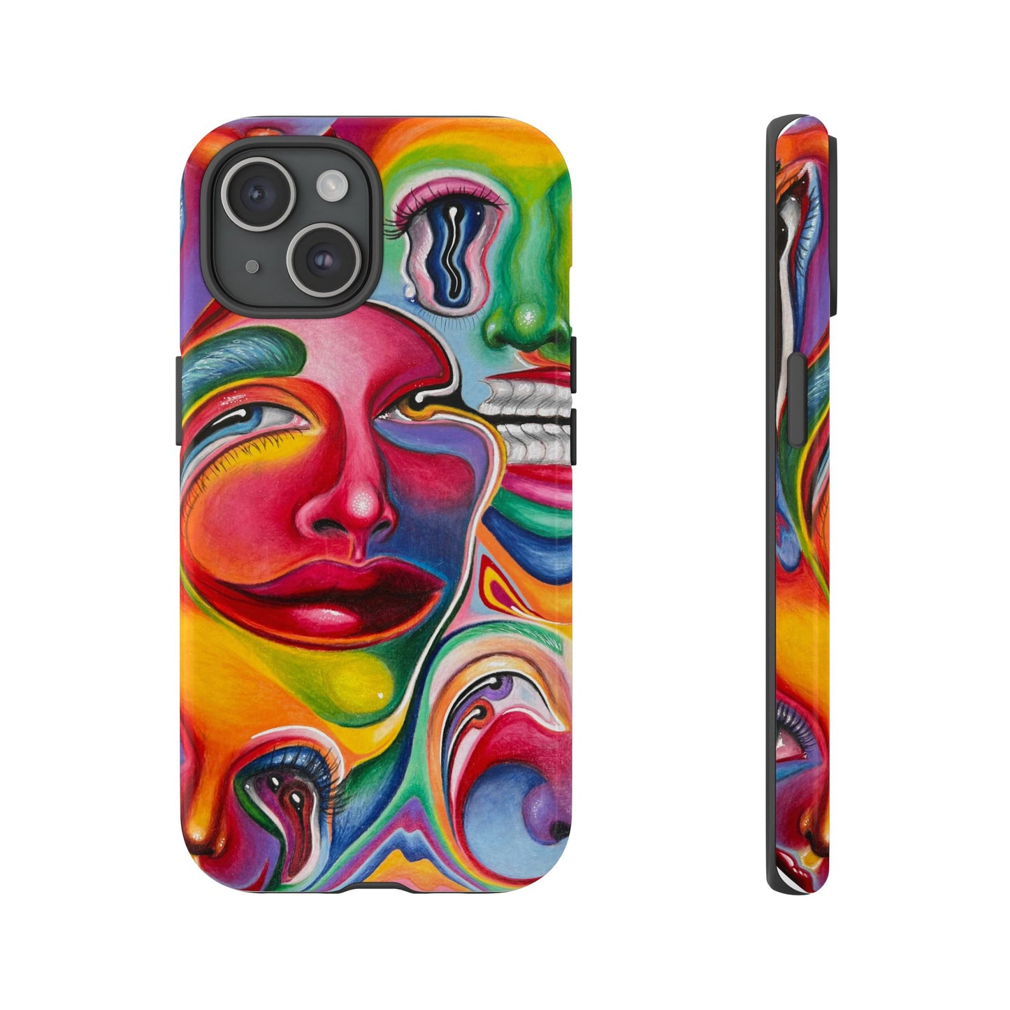 Melting ~ Trippy Phone Case Vibrant Art Phone Case | Colorful Abstract Design