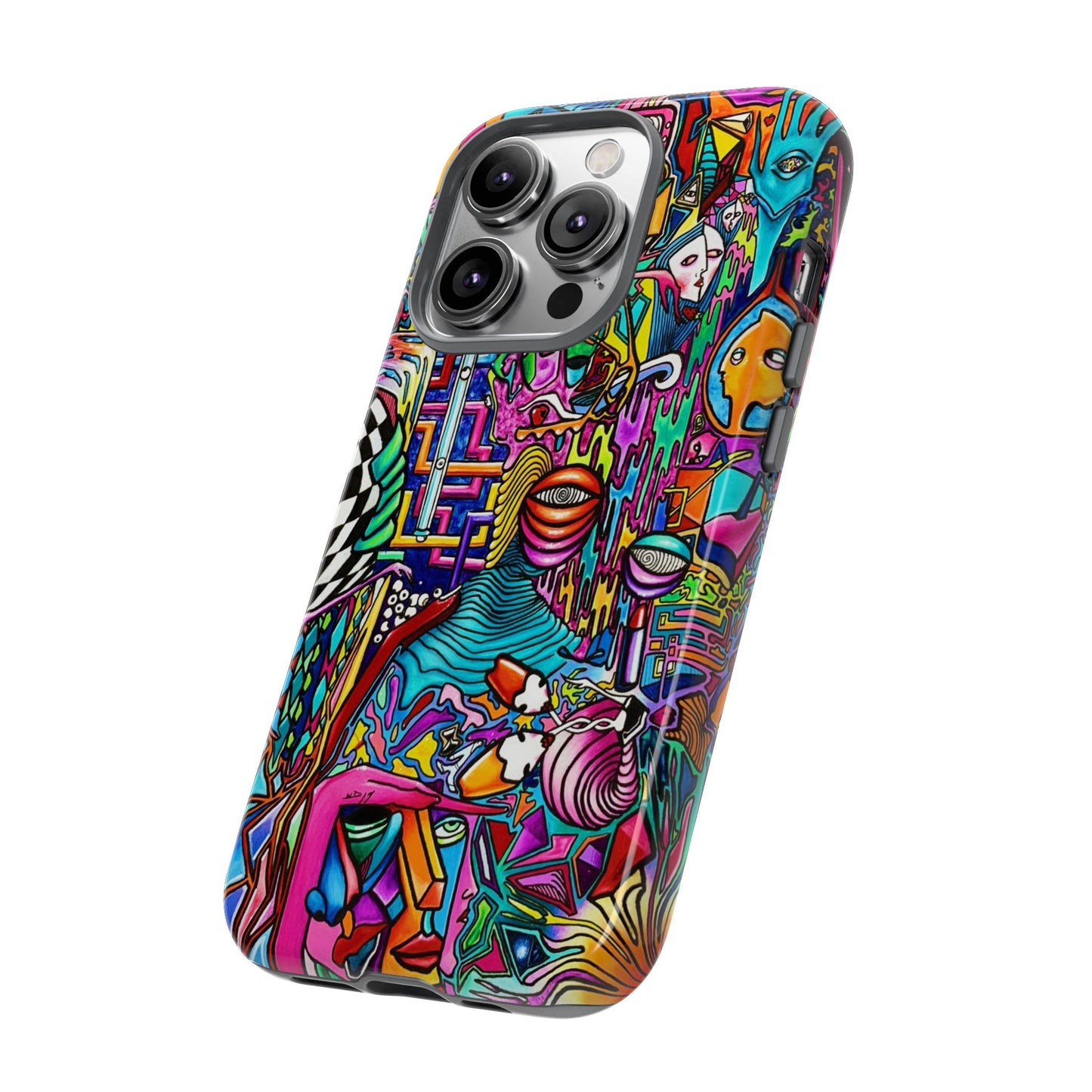Dream World Vibrant Phone Case with Abstract Art | Tough Cases for Creative Souls, Colorful Accessories, Unique Gifts, Phone Protection, Artistic [...]