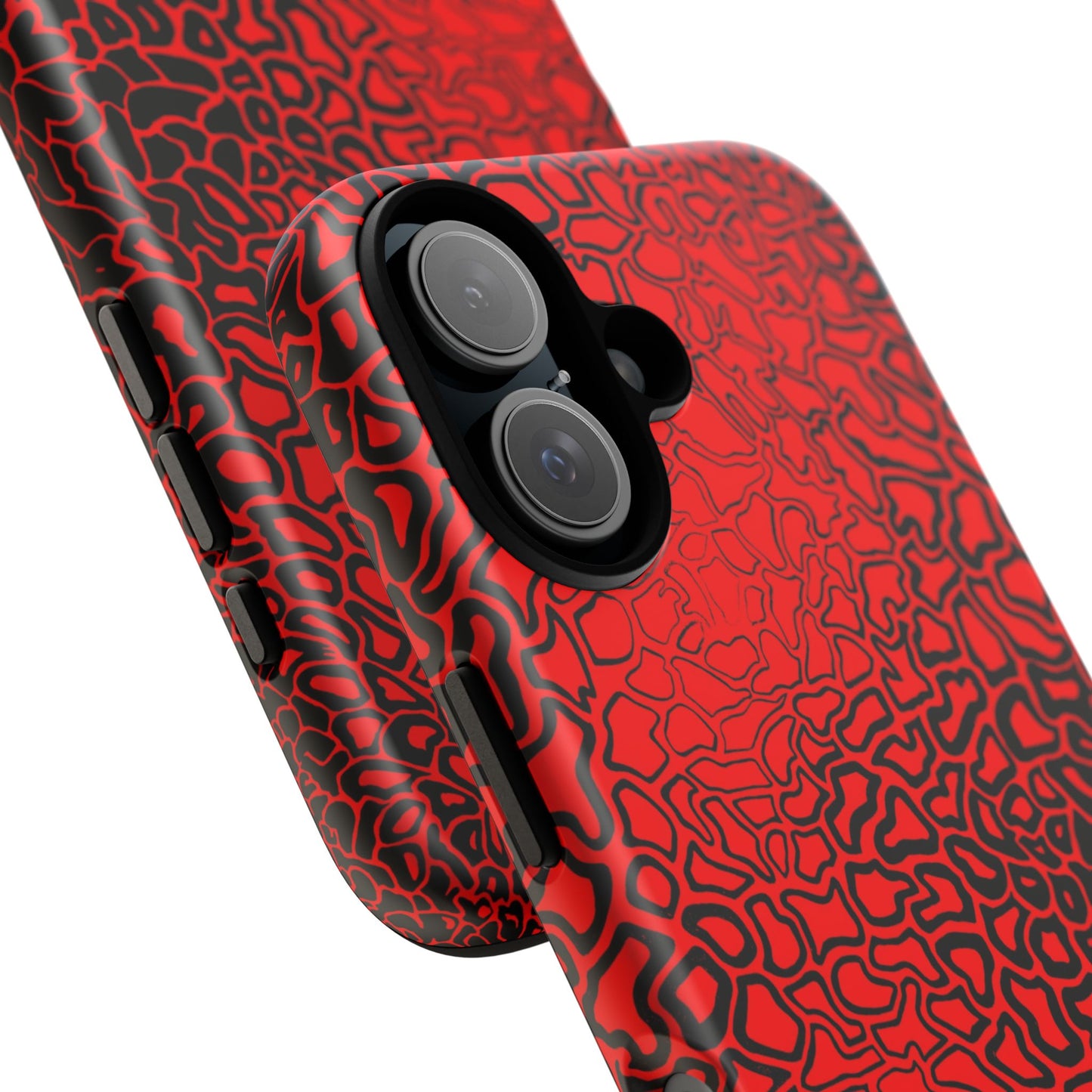 Pressure II Bold Phone Case - Tough Cases, Red Abstract Cell Phone Cover, Stylish Smartphone Protection, Unique Gift for Tech Lovers