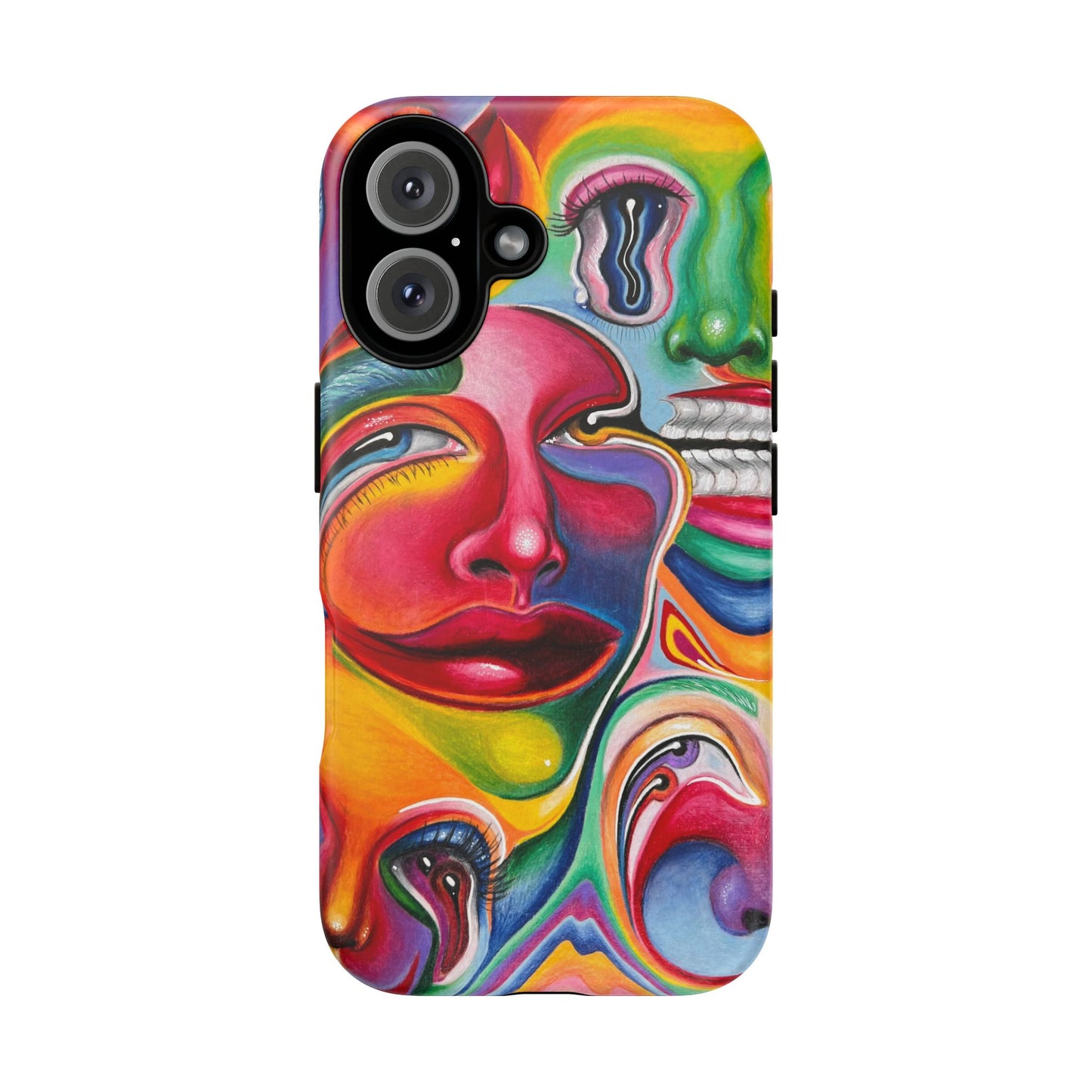 Melting ~ Trippy Phone Case Vibrant Art Phone Case | Colorful Abstract Design