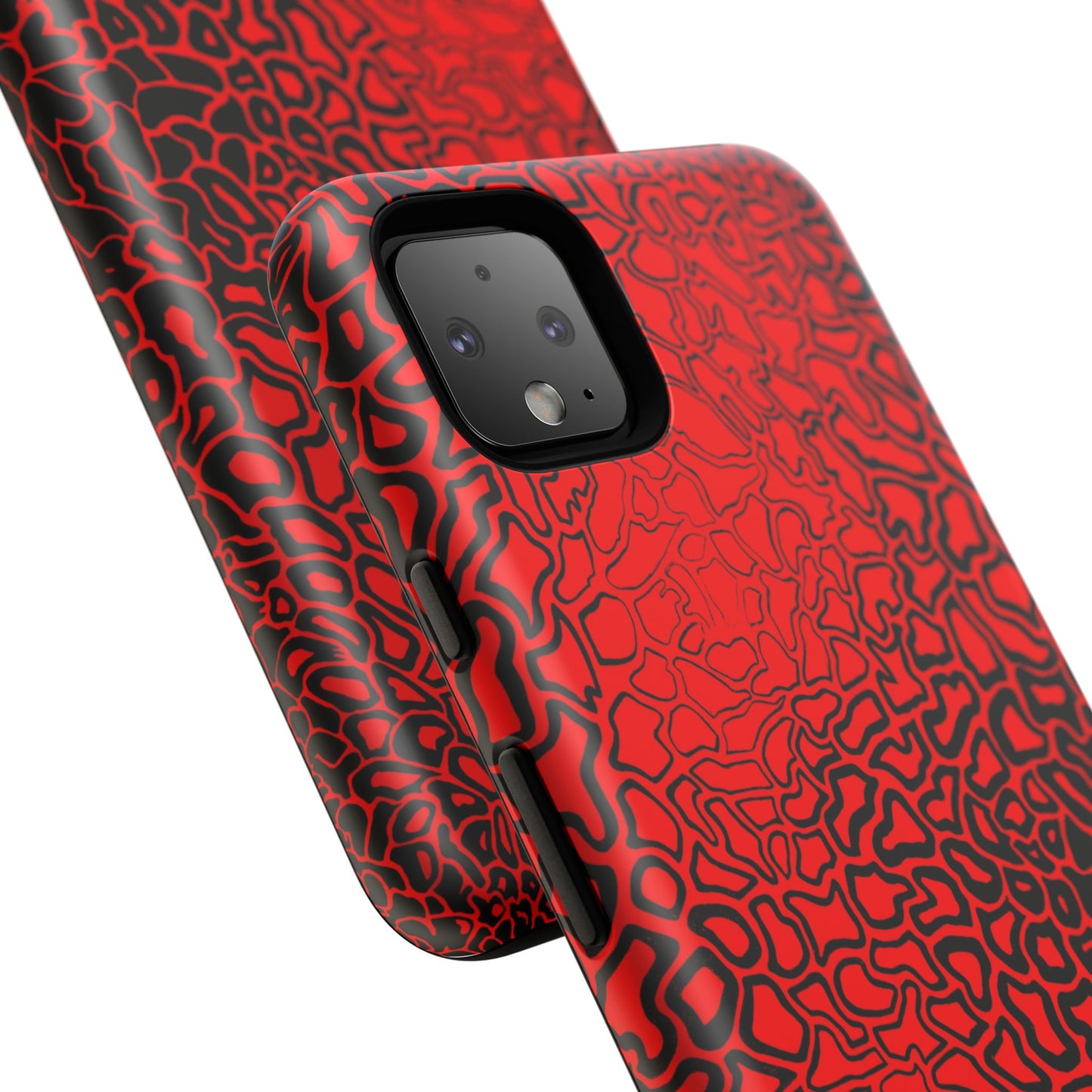 Pressure II Bold Phone Case - Tough Cases, Red Abstract Cell Phone Cover, Stylish Smartphone Protection, Unique Gift for Tech Lovers