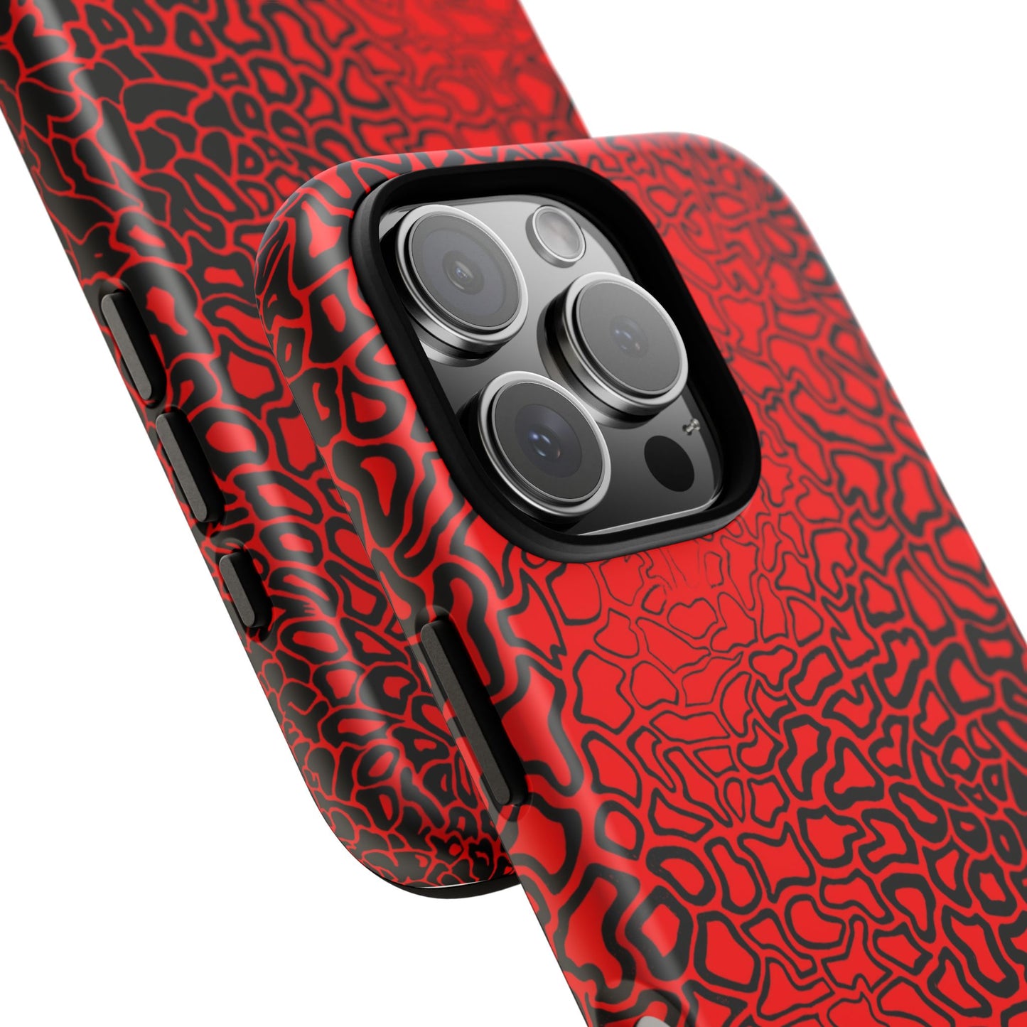 Pressure II Bold Phone Case - Tough Cases, Red Abstract Cell Phone Cover, Stylish Smartphone Protection, Unique Gift for Tech Lovers