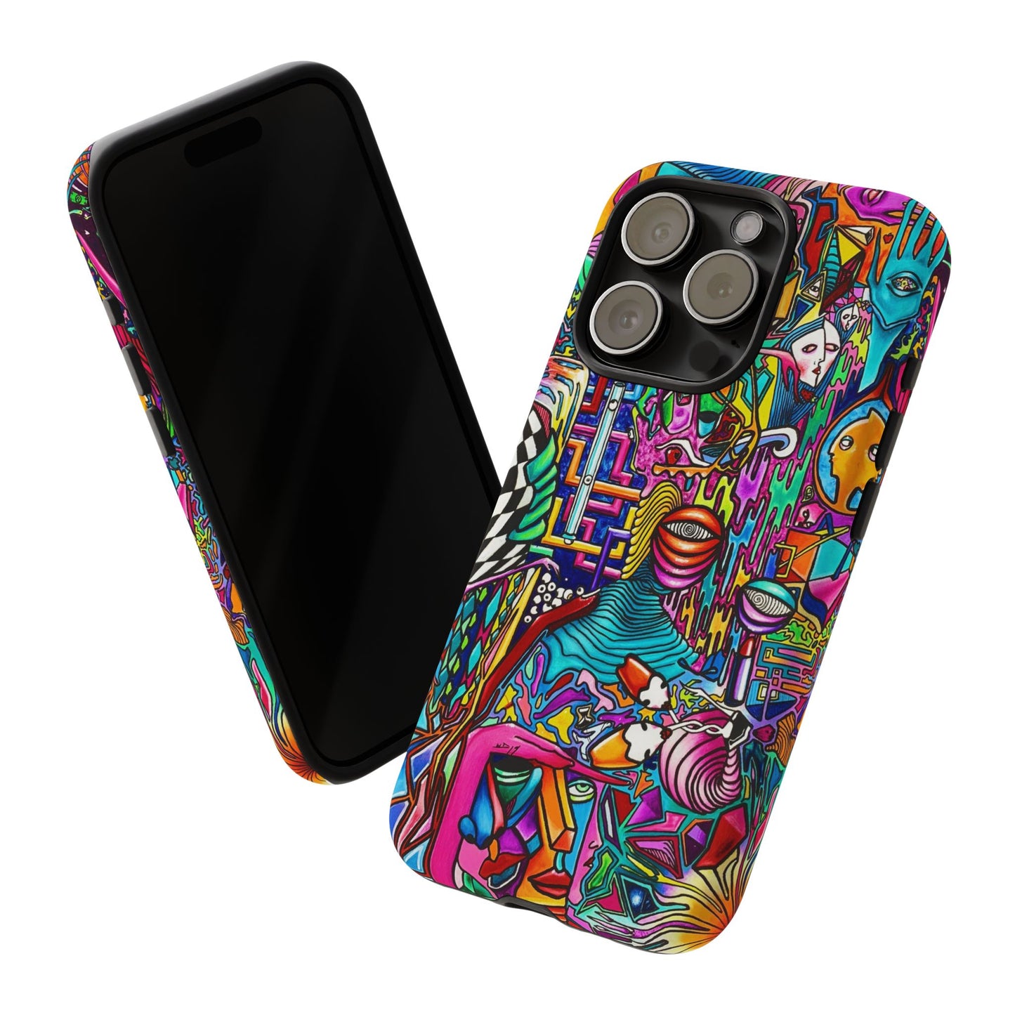 Dream World Vibrant Phone Case with Abstract Art | Tough Cases for Creative Souls, Colorful Accessories, Unique Gifts, Phone Protection, Artistic [...]