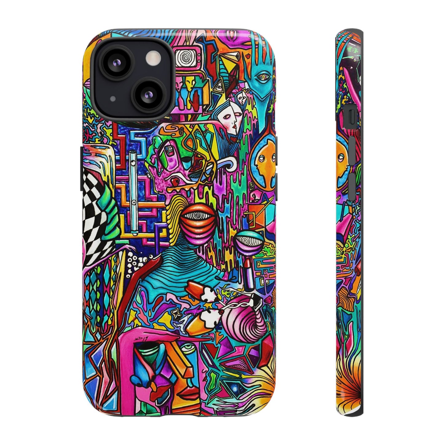 Dream World Vibrant Phone Case with Abstract Art | Tough Cases for Creative Souls, Colorful Accessories, Unique Gifts, Phone Protection, Artistic [...]