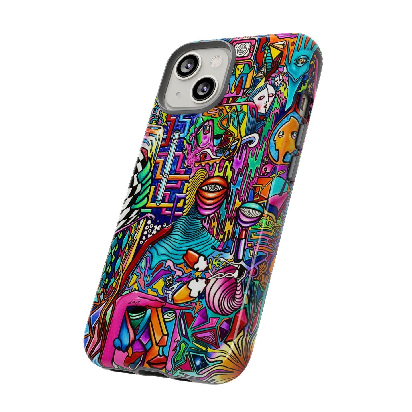 Dream World Vibrant Phone Case with Abstract Art | Tough Cases for Creative Souls, Colorful Accessories, Unique Gifts, Phone Protection, Artistic [...]
