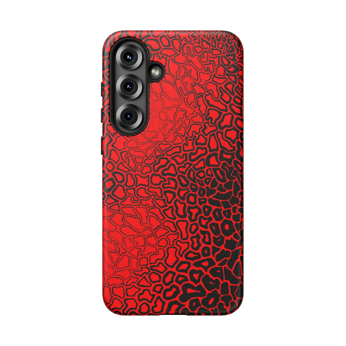 Pressure II Bold Phone Case - Tough Cases, Red Abstract Cell Phone Cover, Stylish Smartphone Protection, Unique Gift for Tech Lovers