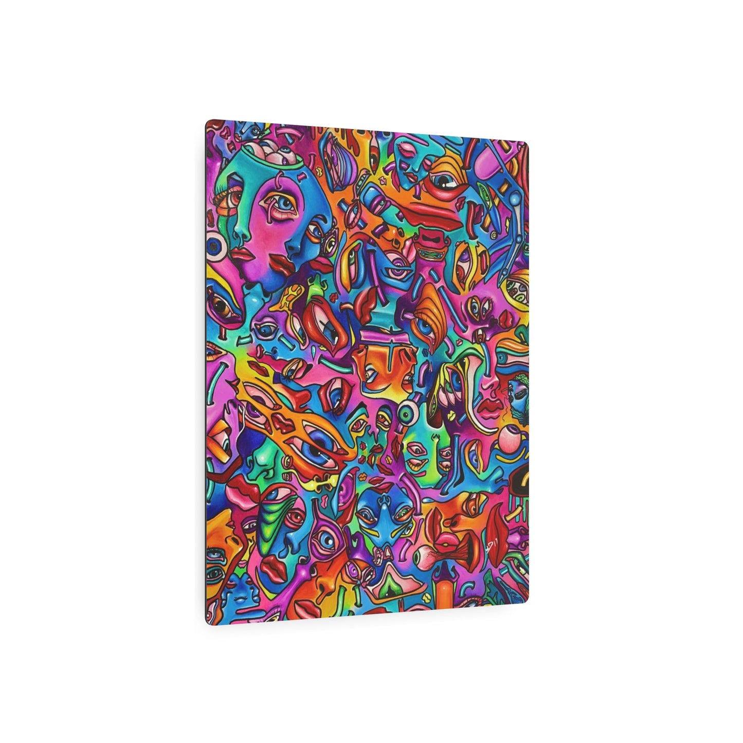 Mindflip ~ Vibrant Metal Art by Art By Laney