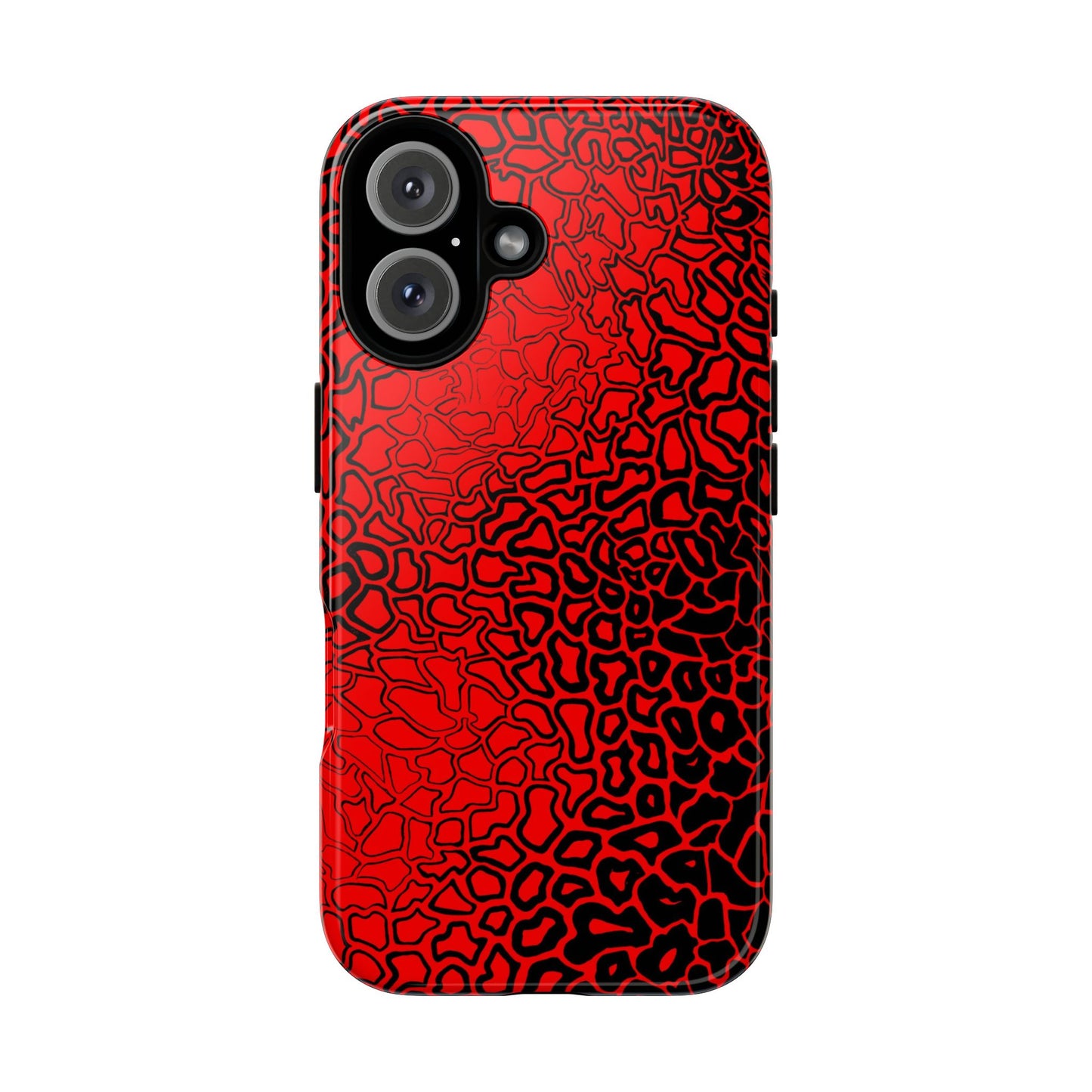 Pressure II Bold Phone Case - Tough Cases, Red Abstract Cell Phone Cover, Stylish Smartphone Protection, Unique Gift for Tech Lovers