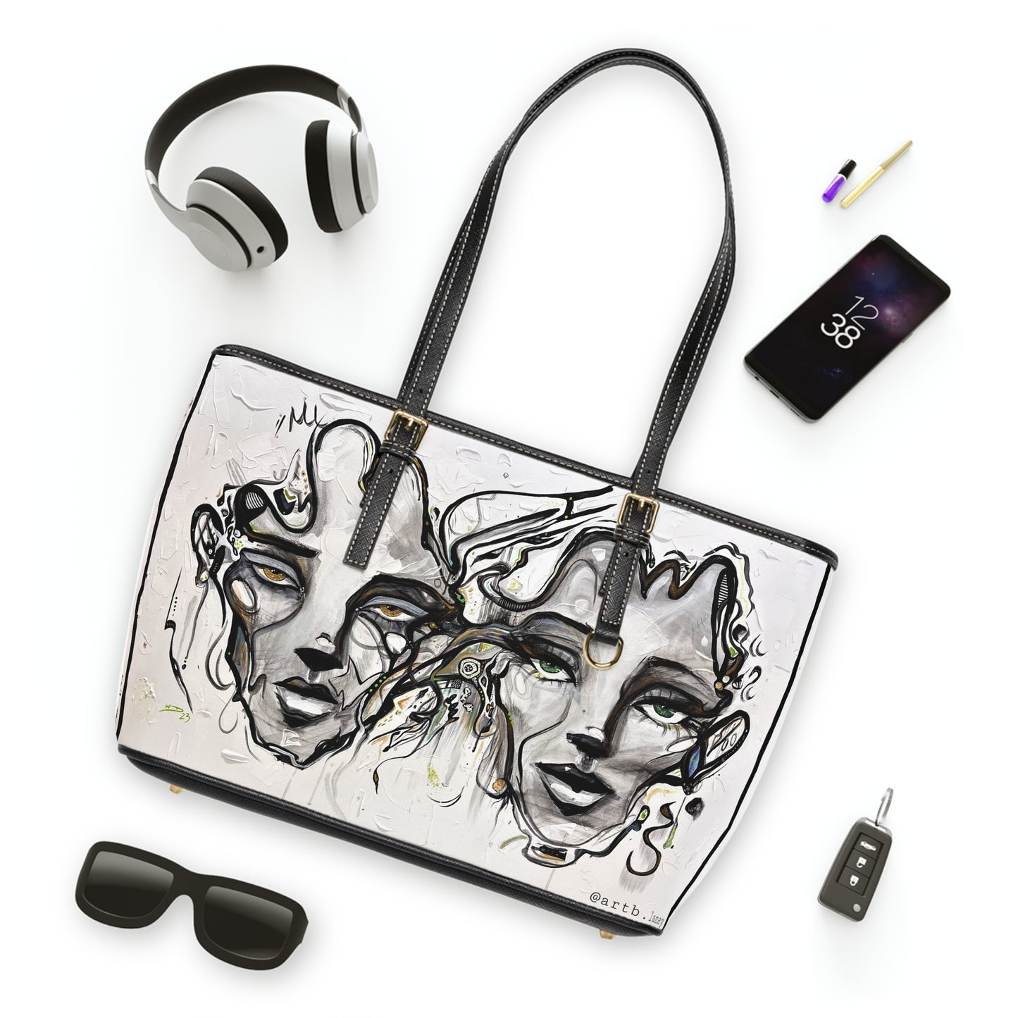 We're Good PU Leather Shoulder Bag by Art By Laney