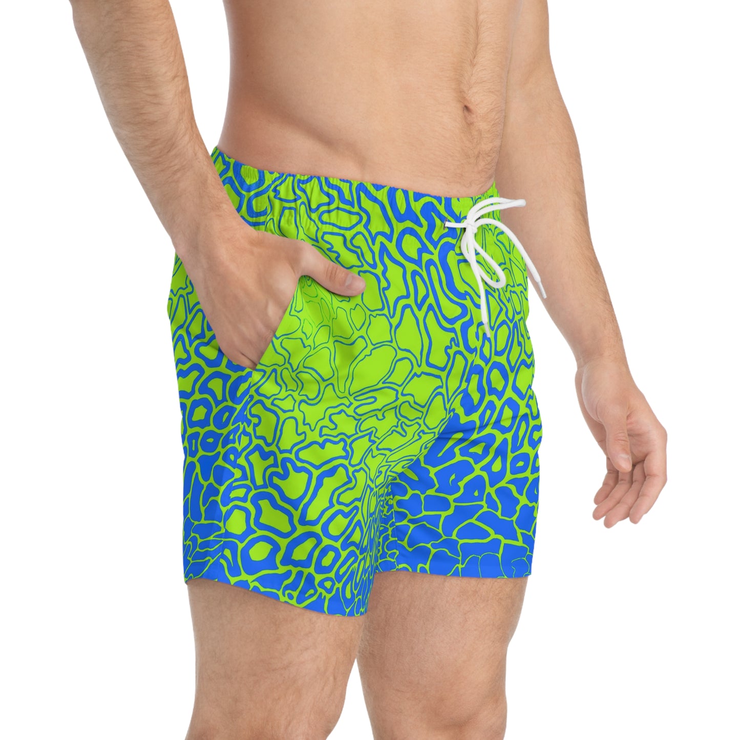 Pressure Vibrant Swim Trunks - Colorful Beach Shorts for Summer Fun, Pool Party Essentials, Vacation Wear, Ocean Adventures, Sports Swimwear