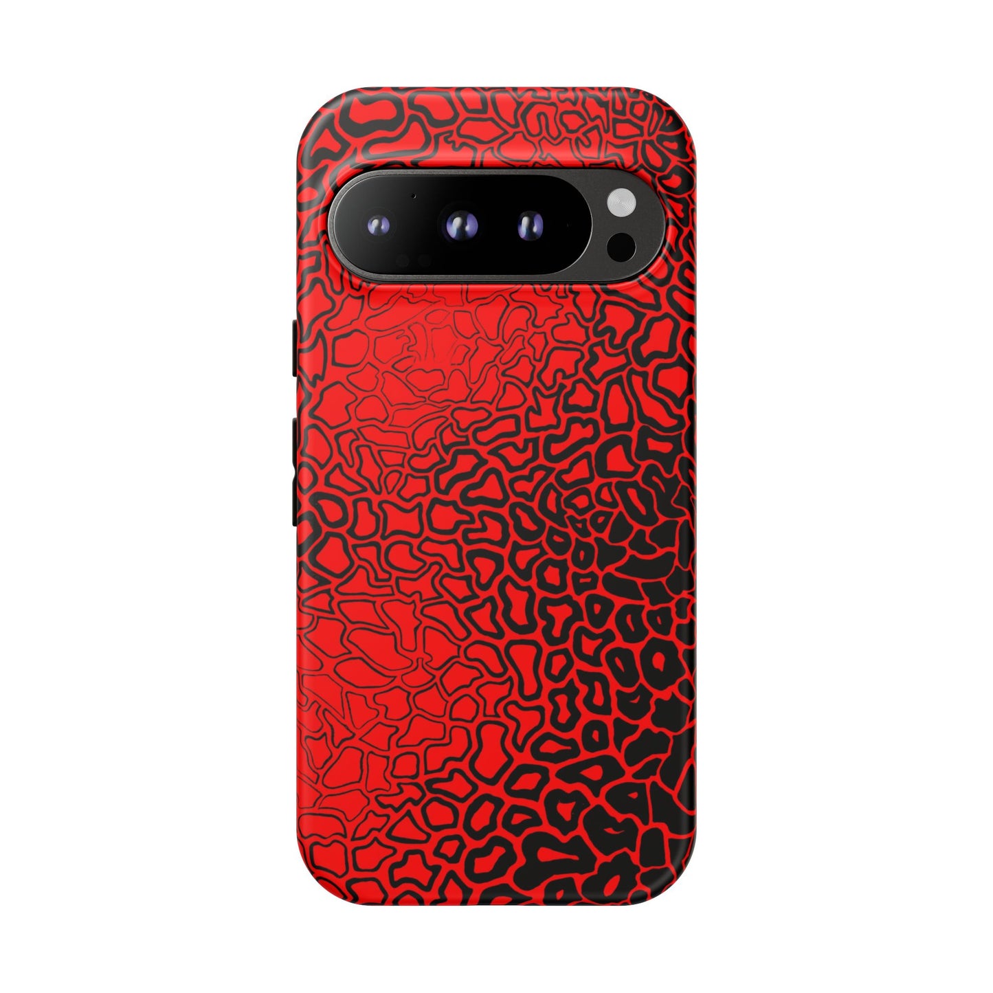 Pressure II Bold Phone Case - Tough Cases, Red Abstract Cell Phone Cover, Stylish Smartphone Protection, Unique Gift for Tech Lovers