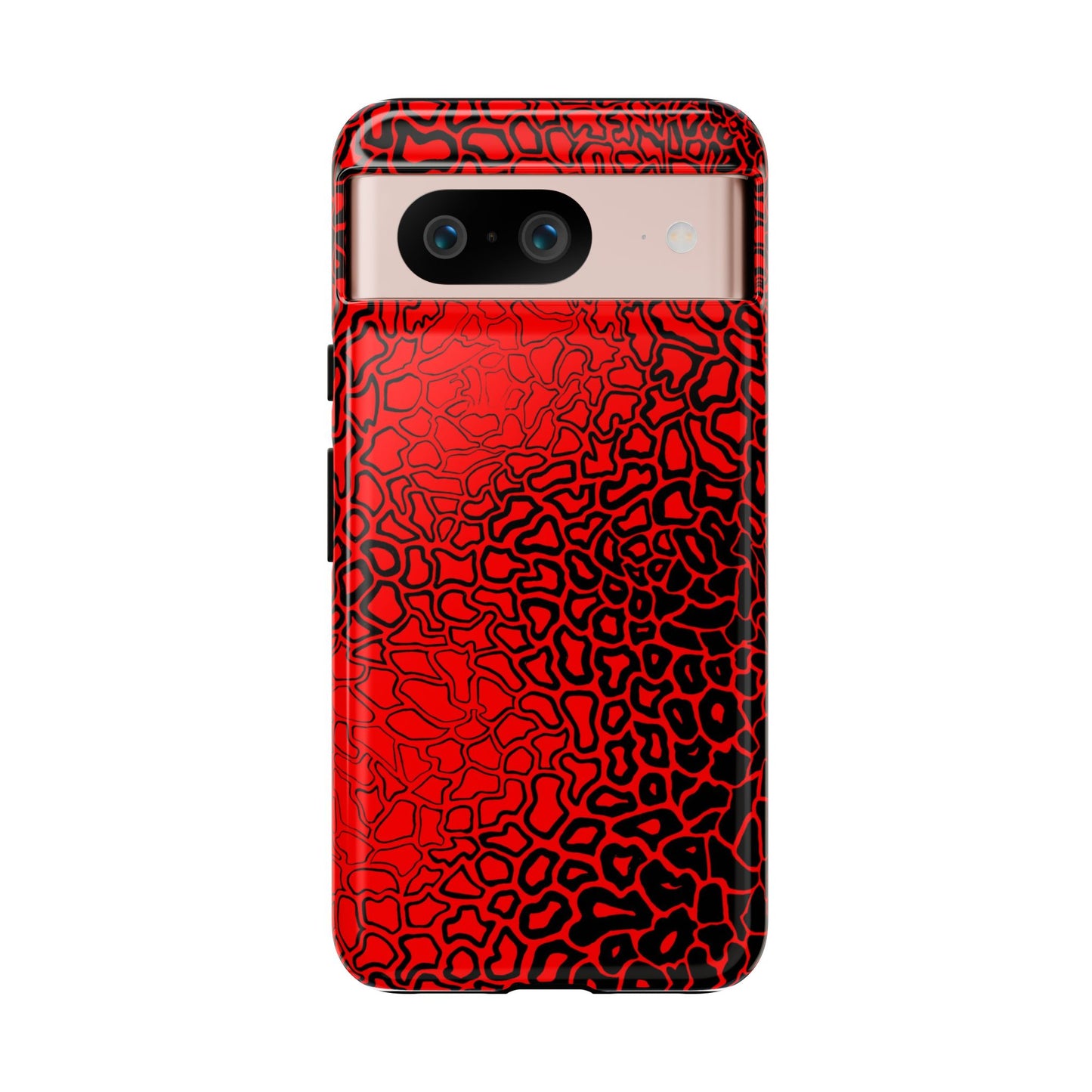 Pressure II Bold Phone Case - Tough Cases, Red Abstract Cell Phone Cover, Stylish Smartphone Protection, Unique Gift for Tech Lovers