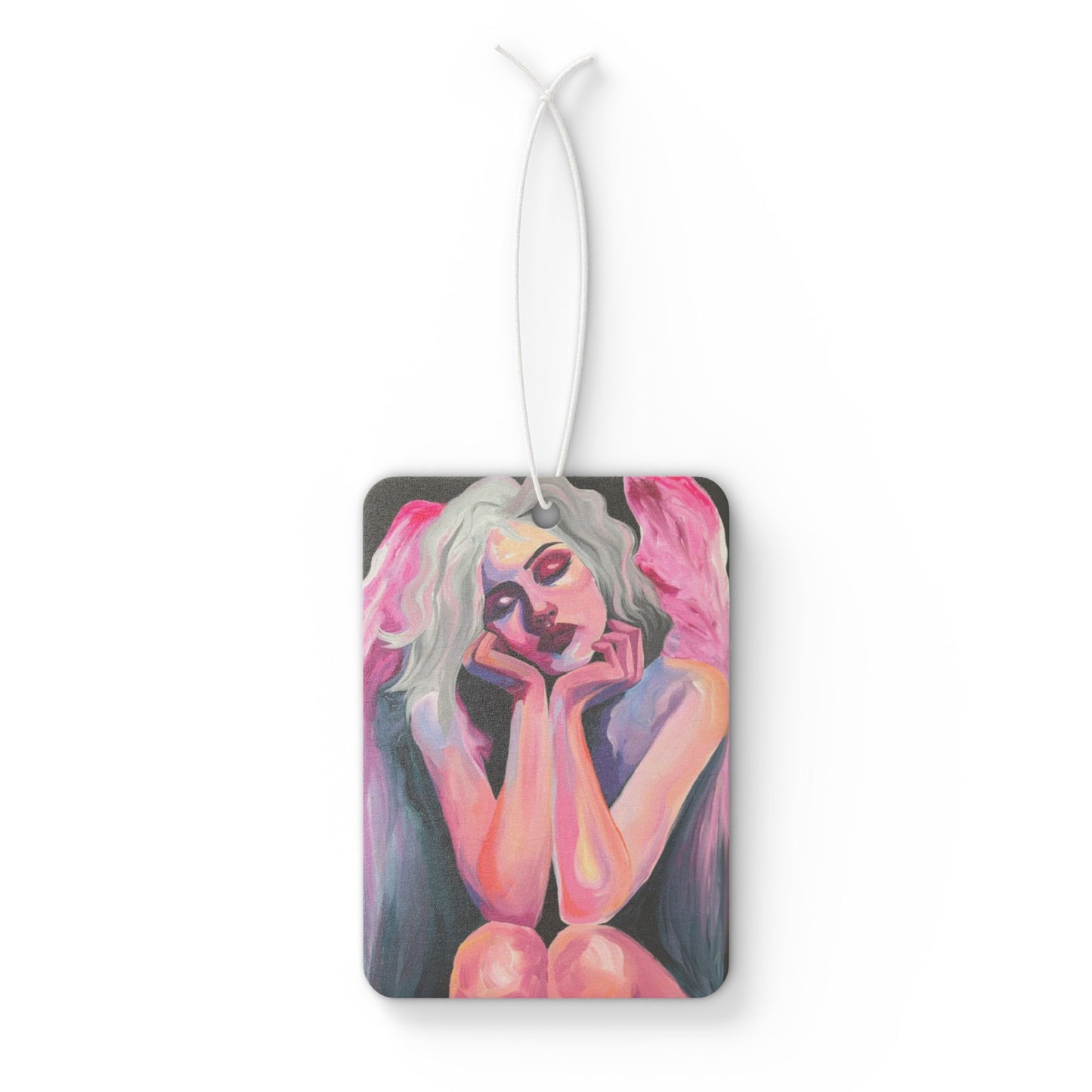 Working Overtime Artistic Car Air Freshener - Angelic Vibes for Home, Gifts, Auto Decor, Mood Boosters, Custom Fragrance