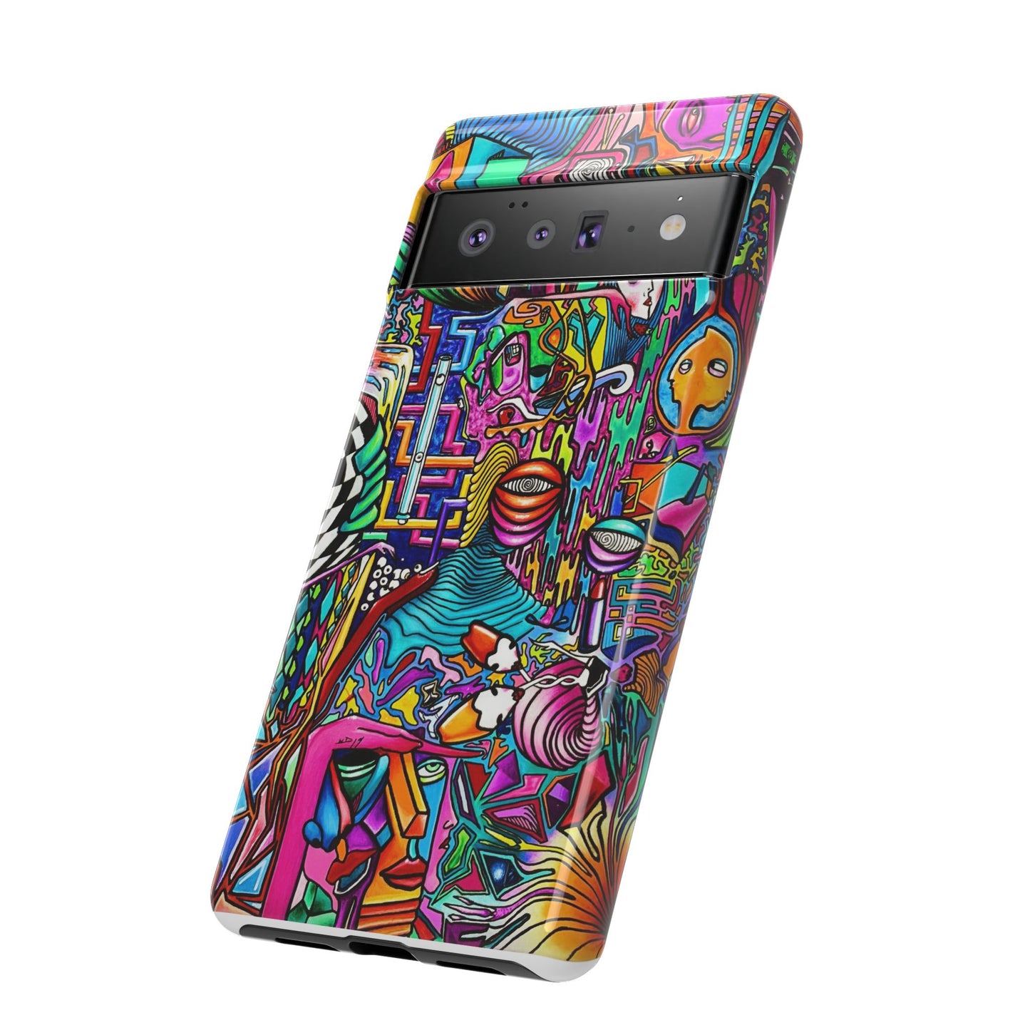 Dream World Vibrant Phone Case with Abstract Art | Tough Cases for Creative Souls, Colorful Accessories, Unique Gifts, Phone Protection, Artistic [...]