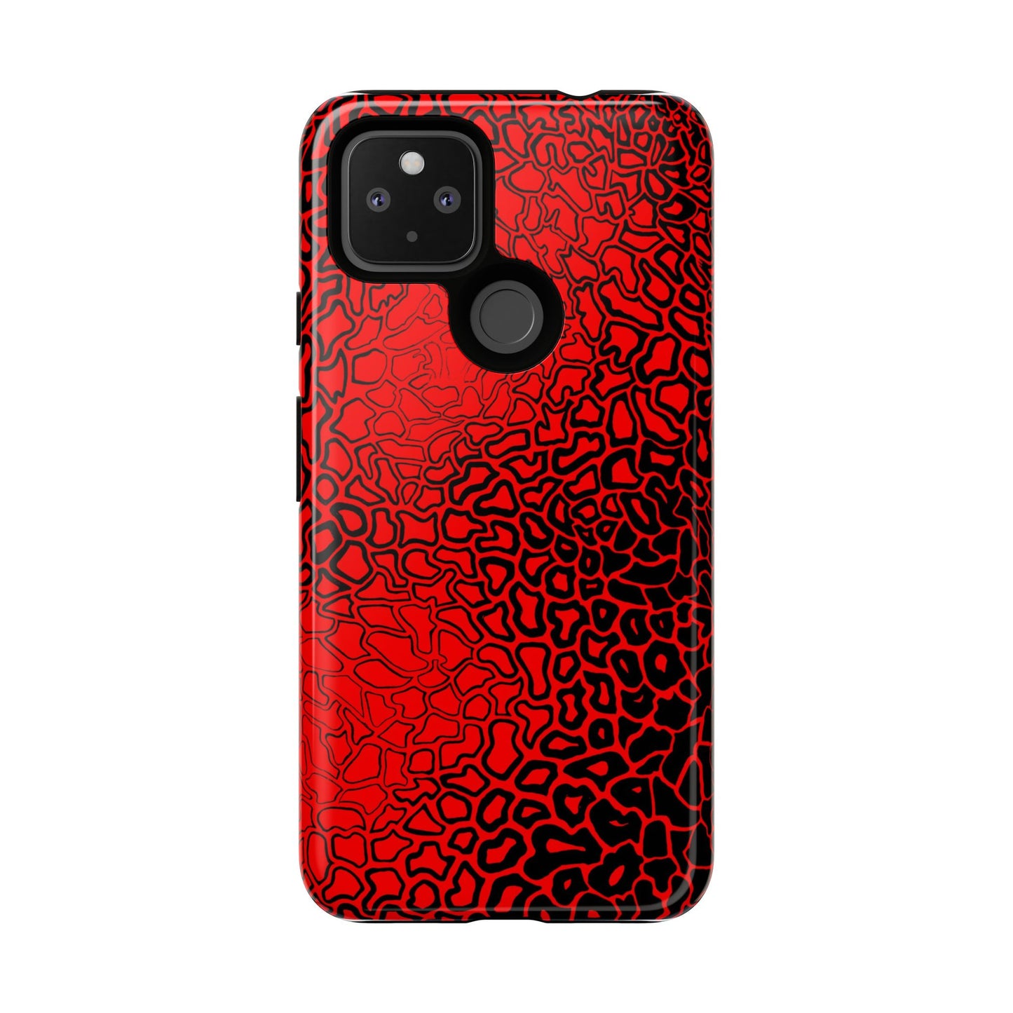 Pressure II Bold Phone Case - Tough Cases, Red Abstract Cell Phone Cover, Stylish Smartphone Protection, Unique Gift for Tech Lovers