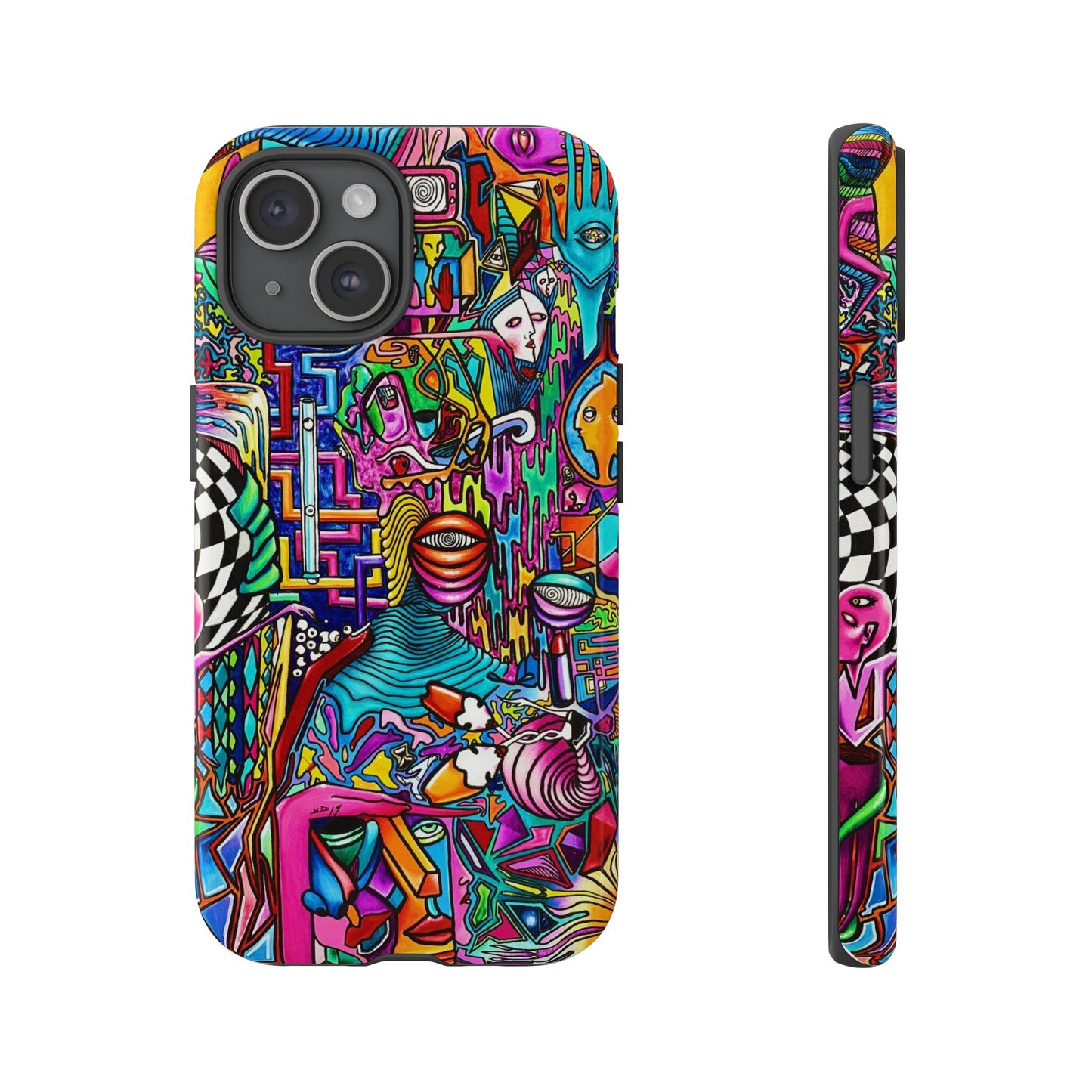 Dream World Vibrant Phone Case with Abstract Art | Tough Cases for Creative Souls, Colorful Accessories, Unique Gifts, Phone Protection, Artistic [...]