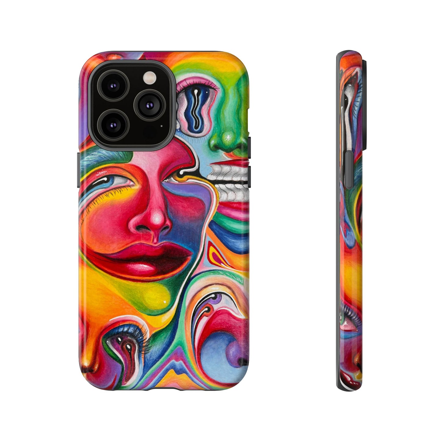 Melting ~ Trippy Phone Case Vibrant Art Phone Case | Colorful Abstract Design