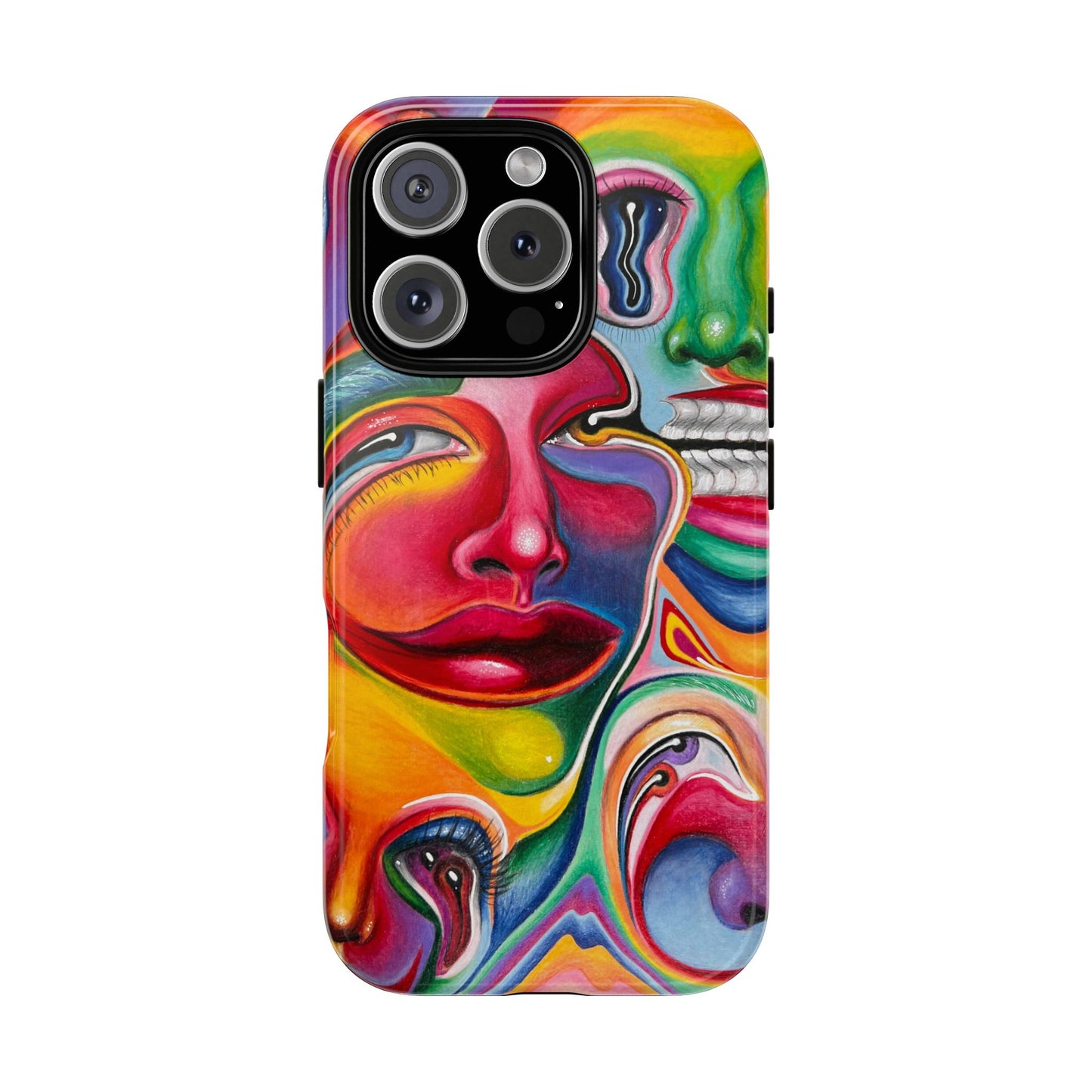 Melting ~ Trippy Phone Case Vibrant Art Phone Case | Colorful Abstract Design