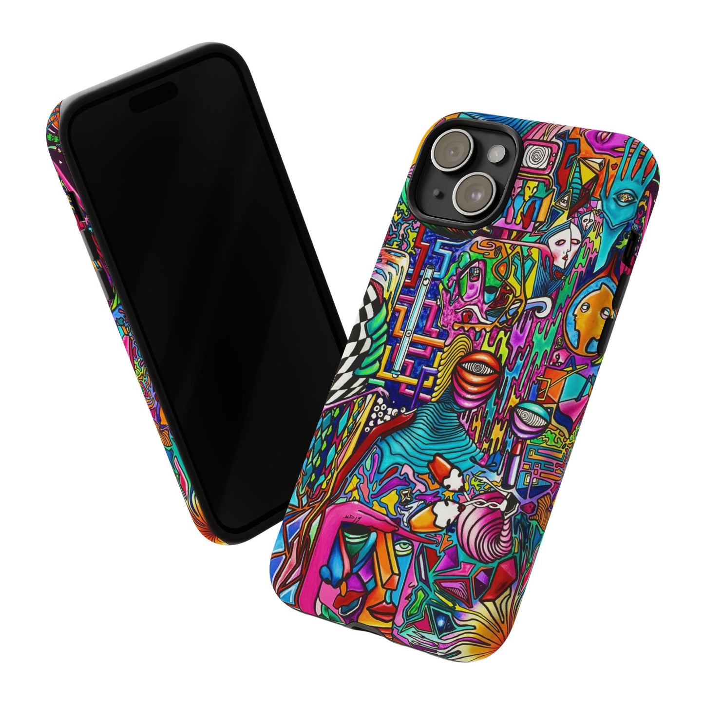 Dream World Vibrant Phone Case with Abstract Art | Tough Cases for Creative Souls, Colorful Accessories, Unique Gifts, Phone Protection, Artistic [...]