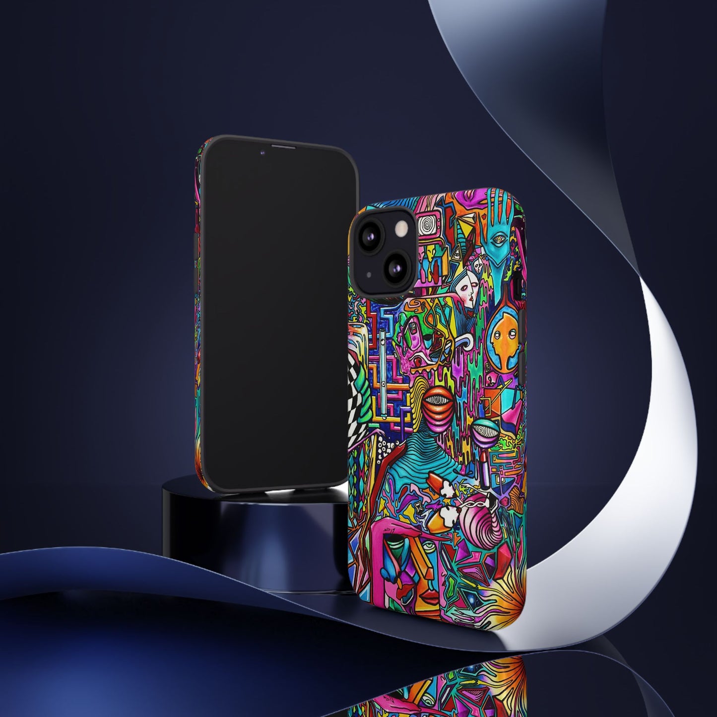 Dream World Vibrant Phone Case with Abstract Art | Tough Cases for Creative Souls, Colorful Accessories, Unique Gifts, Phone Protection, Artistic [...]