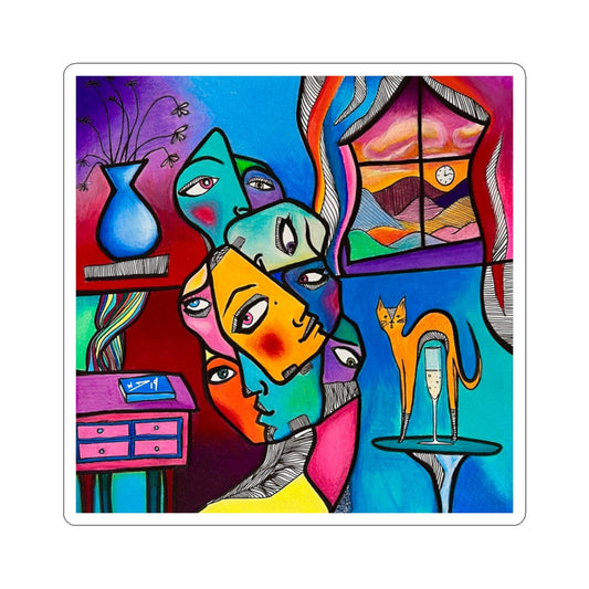 To Remember My Dreams ~ Colorful Art Kiss-Cut Stickers - Whimsical Home Decor, Laptop Accessories, Gift Ideas, Creative Journaling, Unique Art