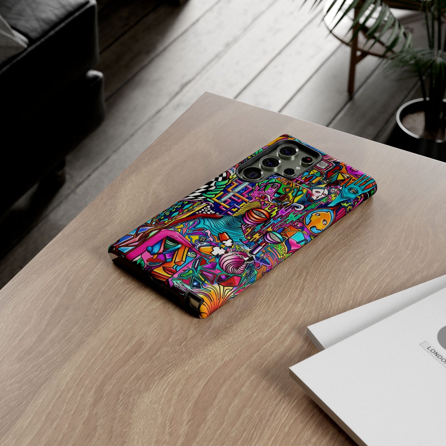 Dream World Vibrant Phone Case with Abstract Art | Tough Cases for Creative Souls, Colorful Accessories, Unique Gifts, Phone Protection, Artistic [...]