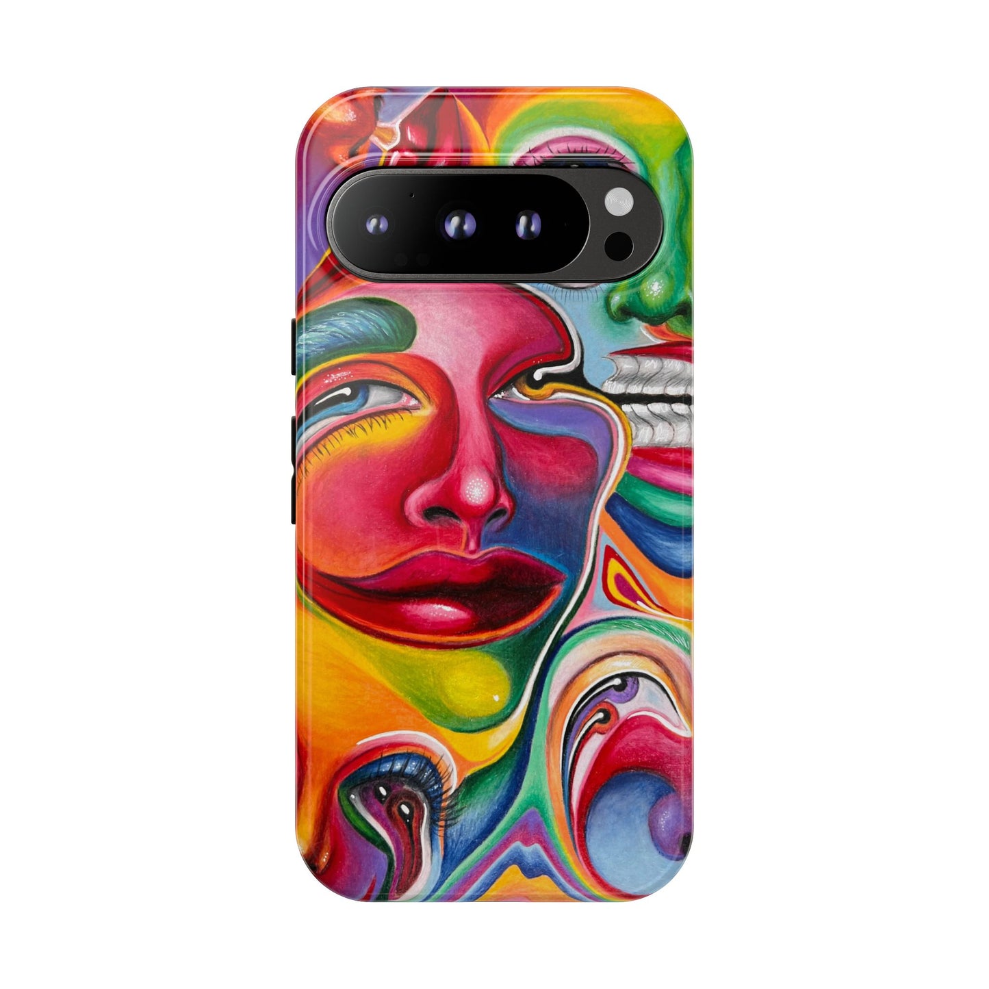 Melting ~ Trippy Phone Case Vibrant Art Phone Case | Colorful Abstract Design