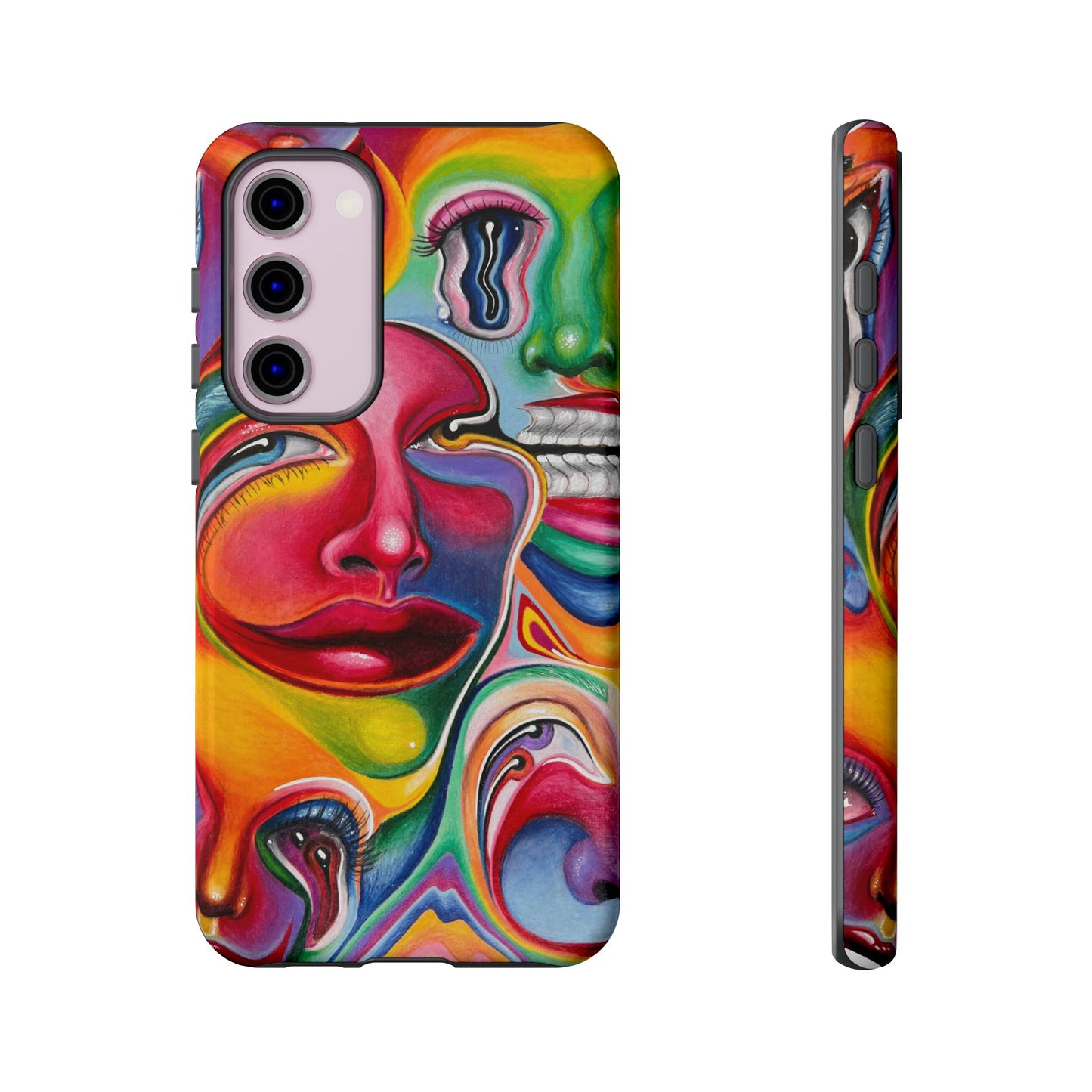 Melting ~ Trippy Phone Case Vibrant Art Phone Case | Colorful Abstract Design