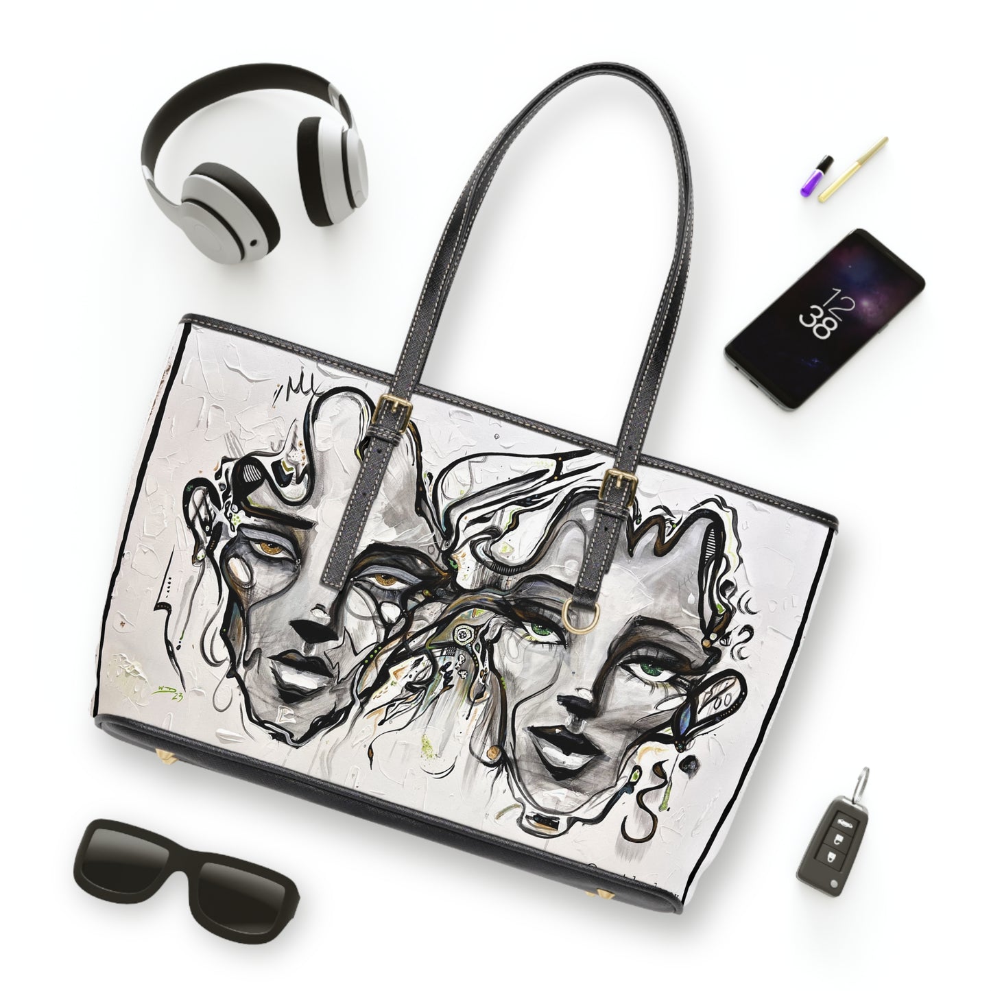 We're Good PU Leather Shoulder Bag by Art By Laney