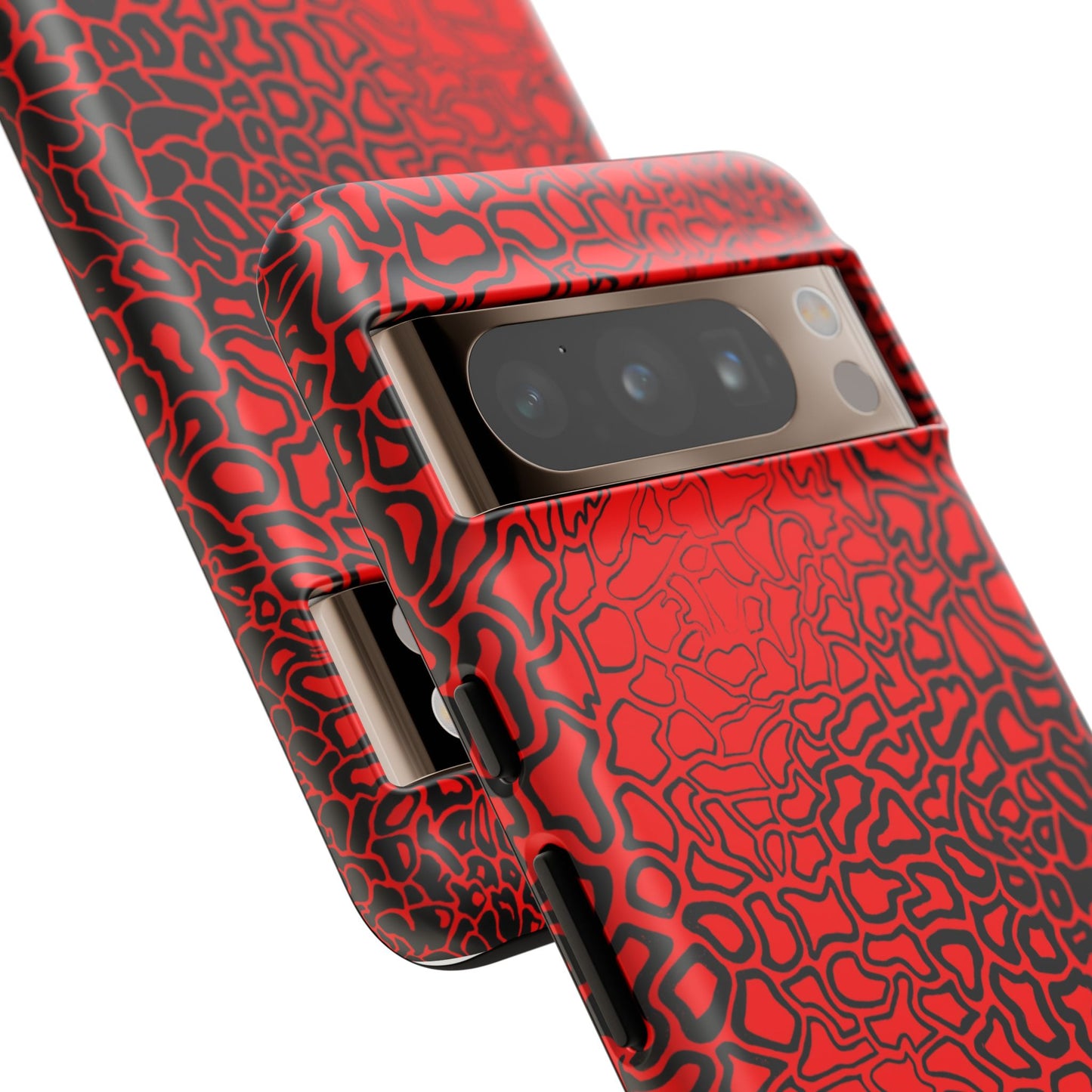 Pressure II Bold Phone Case - Tough Cases, Red Abstract Cell Phone Cover, Stylish Smartphone Protection, Unique Gift for Tech Lovers