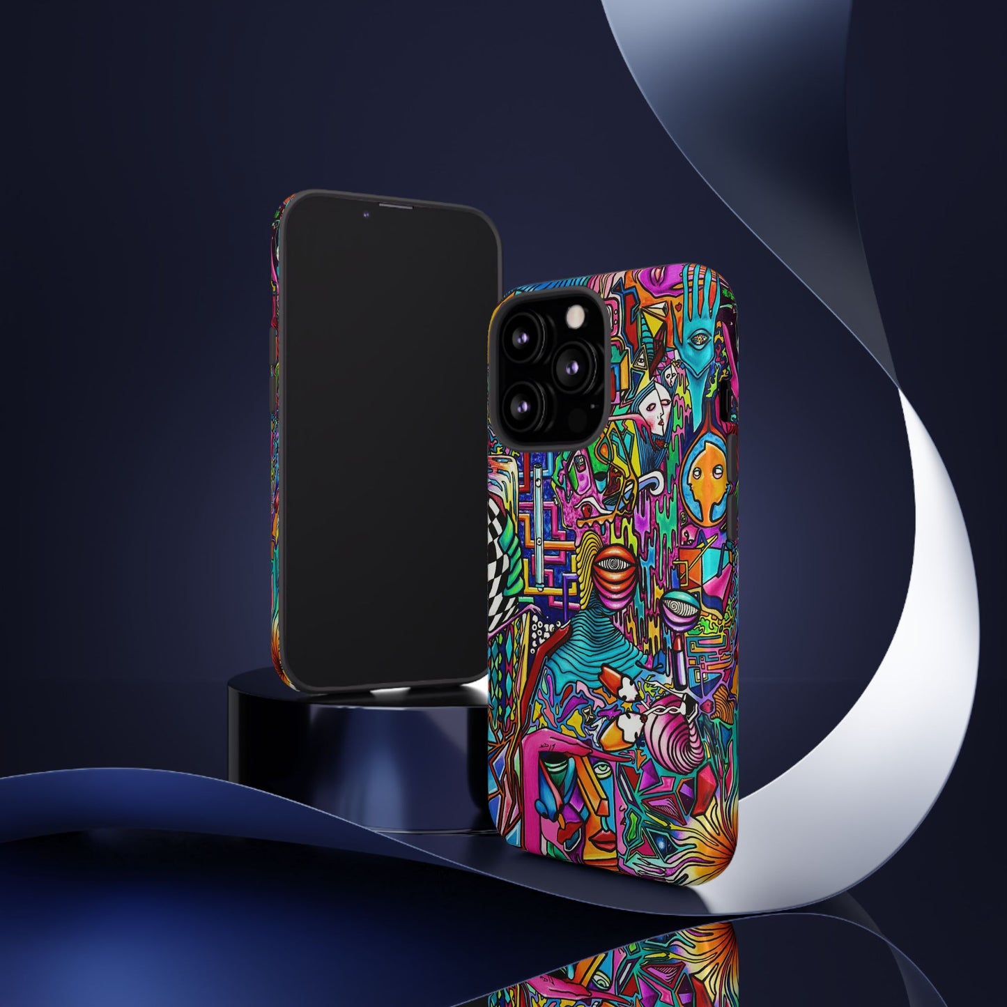 Dream World Vibrant Phone Case with Abstract Art | Tough Cases for Creative Souls, Colorful Accessories, Unique Gifts, Phone Protection, Artistic [...]