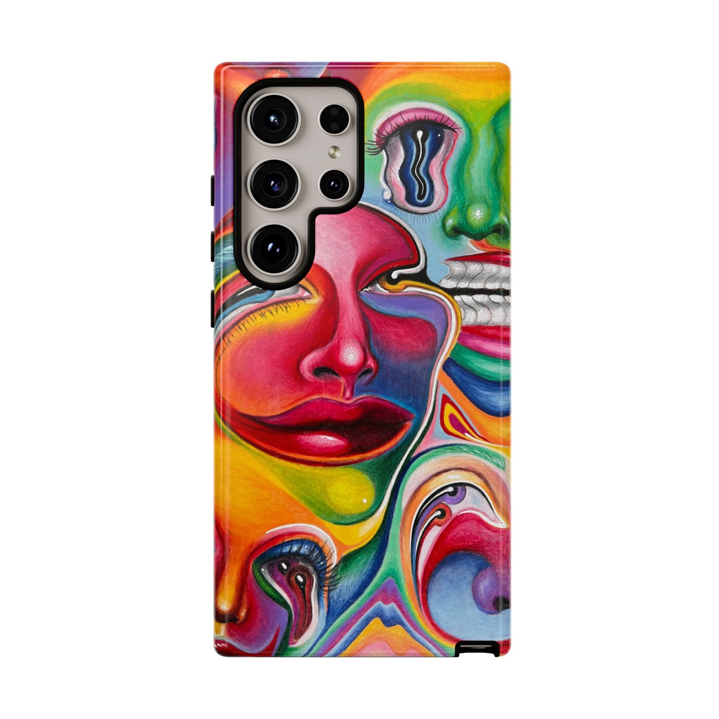 Melting ~ Trippy Phone Case Vibrant Art Phone Case | Colorful Abstract Design