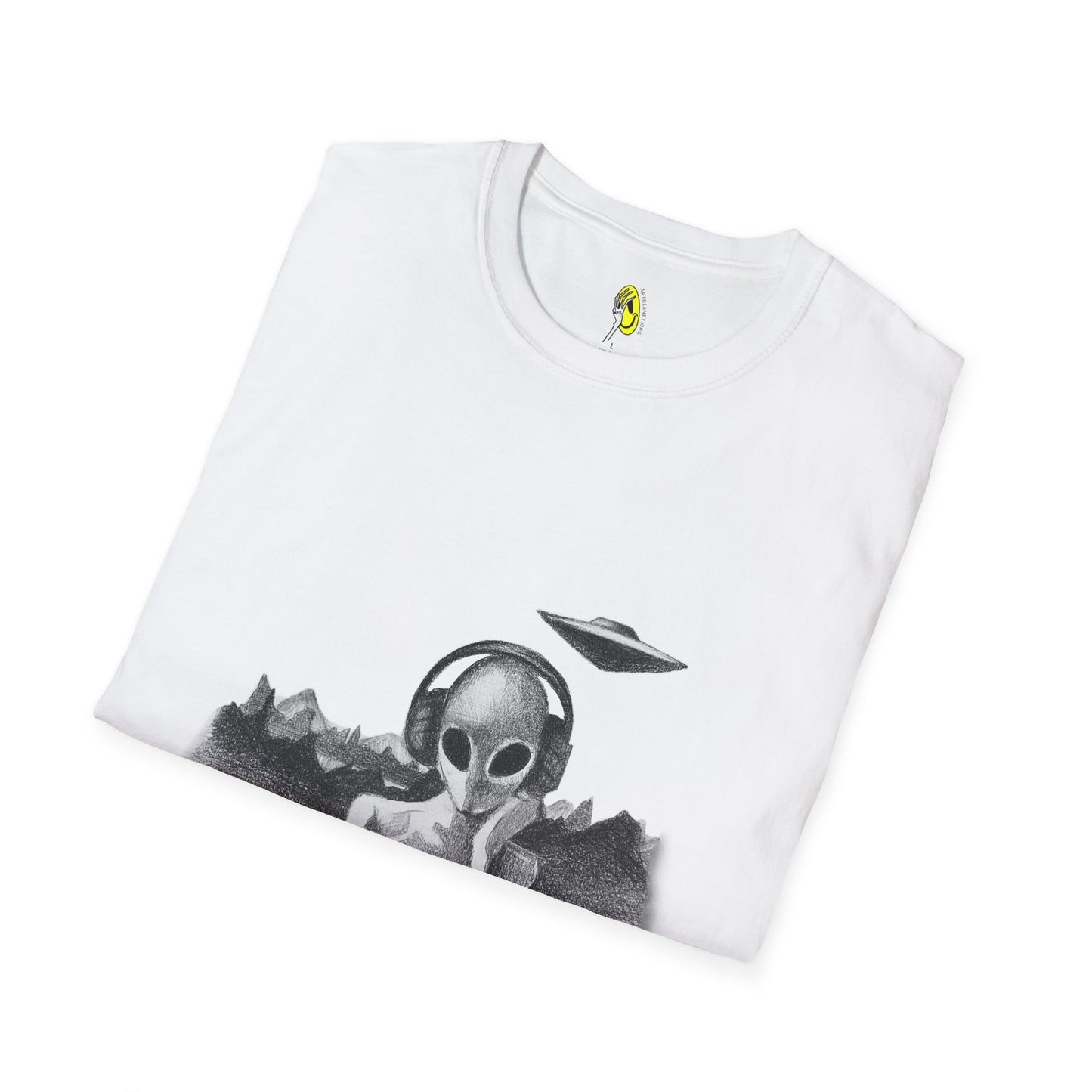 Playlist for Aliens ~ White Unisex T-Shirt by Art By Laney
