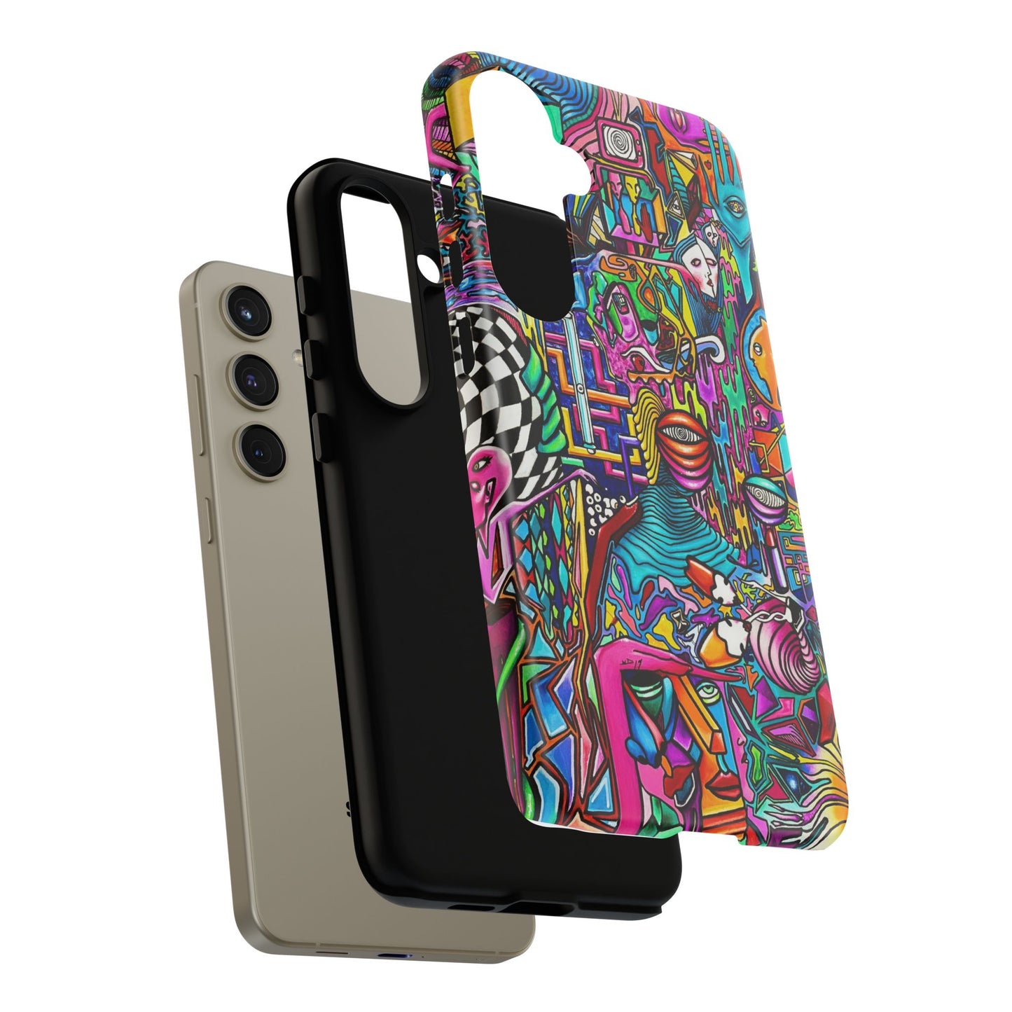 Dream World Vibrant Phone Case with Abstract Art | Tough Cases for Creative Souls, Colorful Accessories, Unique Gifts, Phone Protection, Artistic [...]
