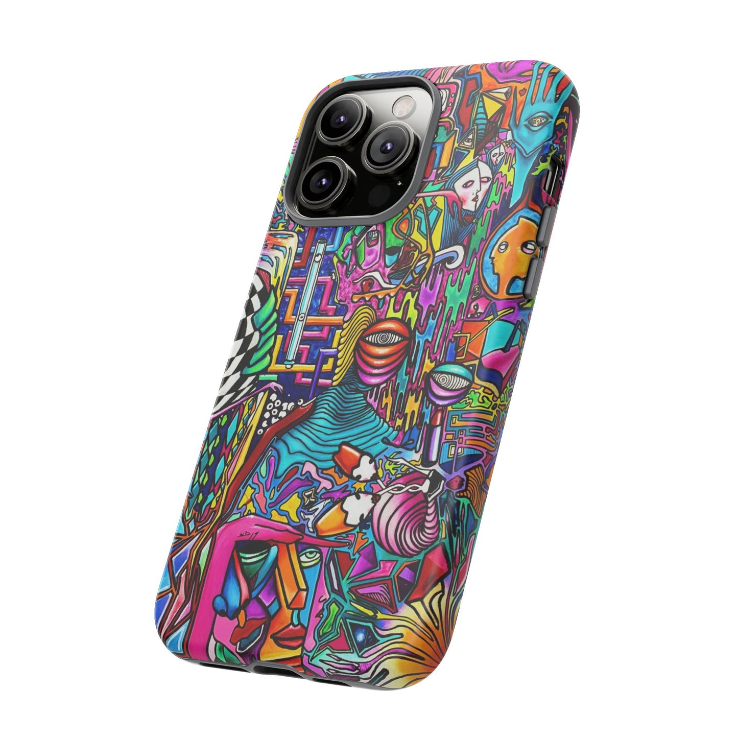 Dream World Vibrant Phone Case with Abstract Art | Tough Cases for Creative Souls, Colorful Accessories, Unique Gifts, Phone Protection, Artistic [...]