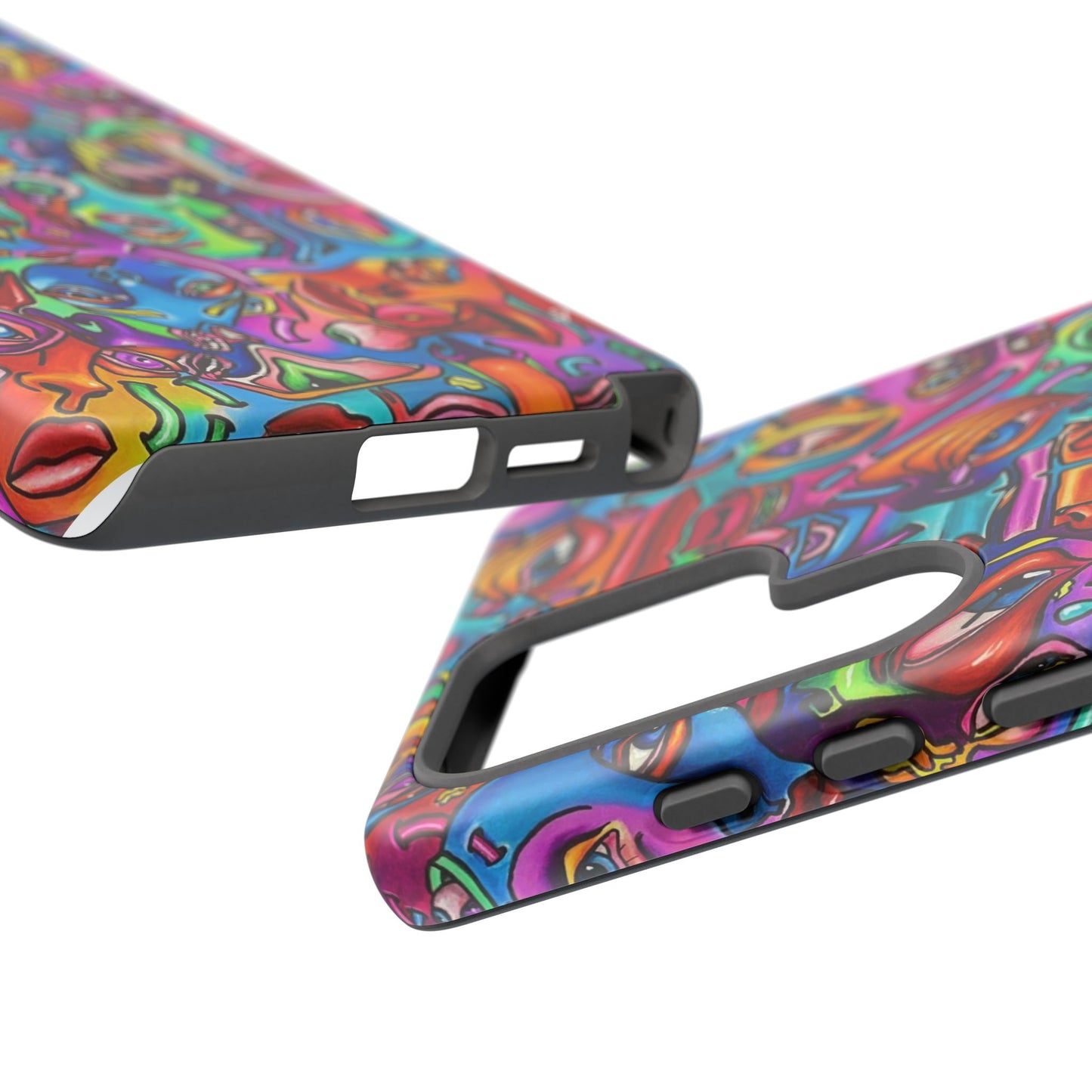 Mind Flip ~ Vibrant Art Phone Case, Colorful Tough Case, Unique Phone Cover, Funky Smartphone Shell, Gift for Art Lovers