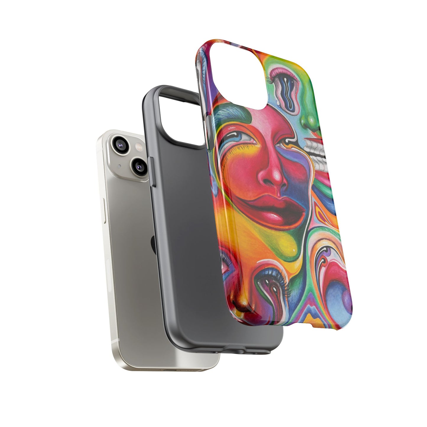 Melting ~ Trippy Phone Case Vibrant Art Phone Case | Colorful Abstract Design