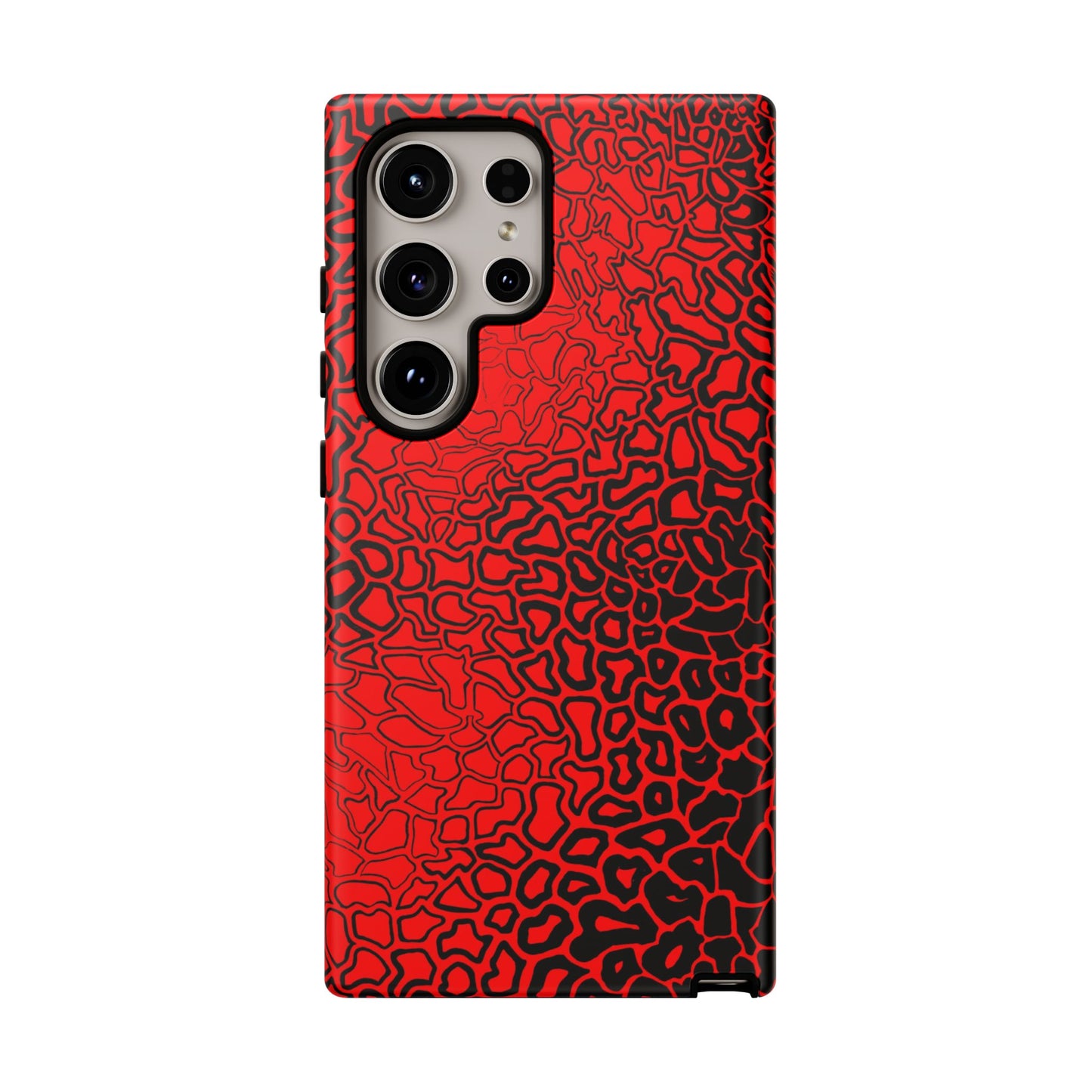 Pressure II Bold Phone Case - Tough Cases, Red Abstract Cell Phone Cover, Stylish Smartphone Protection, Unique Gift for Tech Lovers