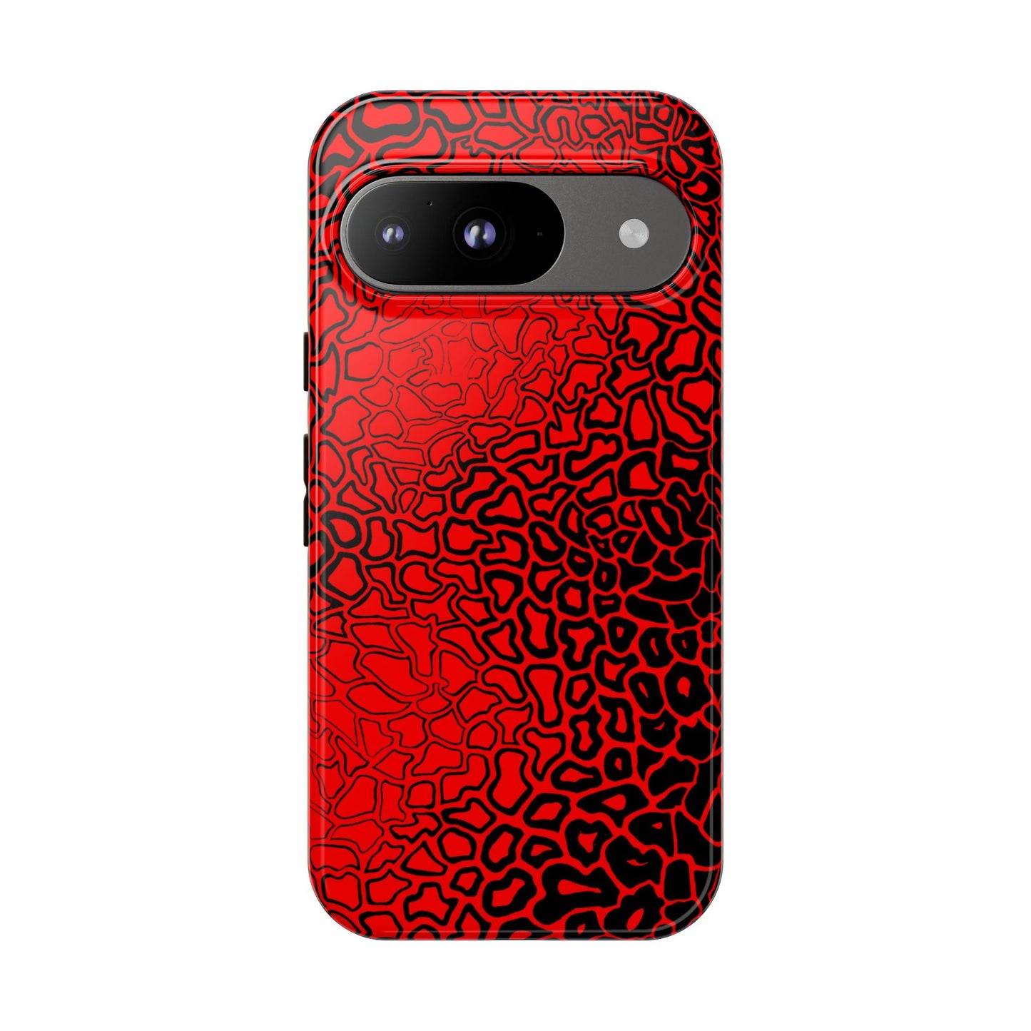 Pressure II Bold Phone Case - Tough Cases, Red Abstract Cell Phone Cover, Stylish Smartphone Protection, Unique Gift for Tech Lovers