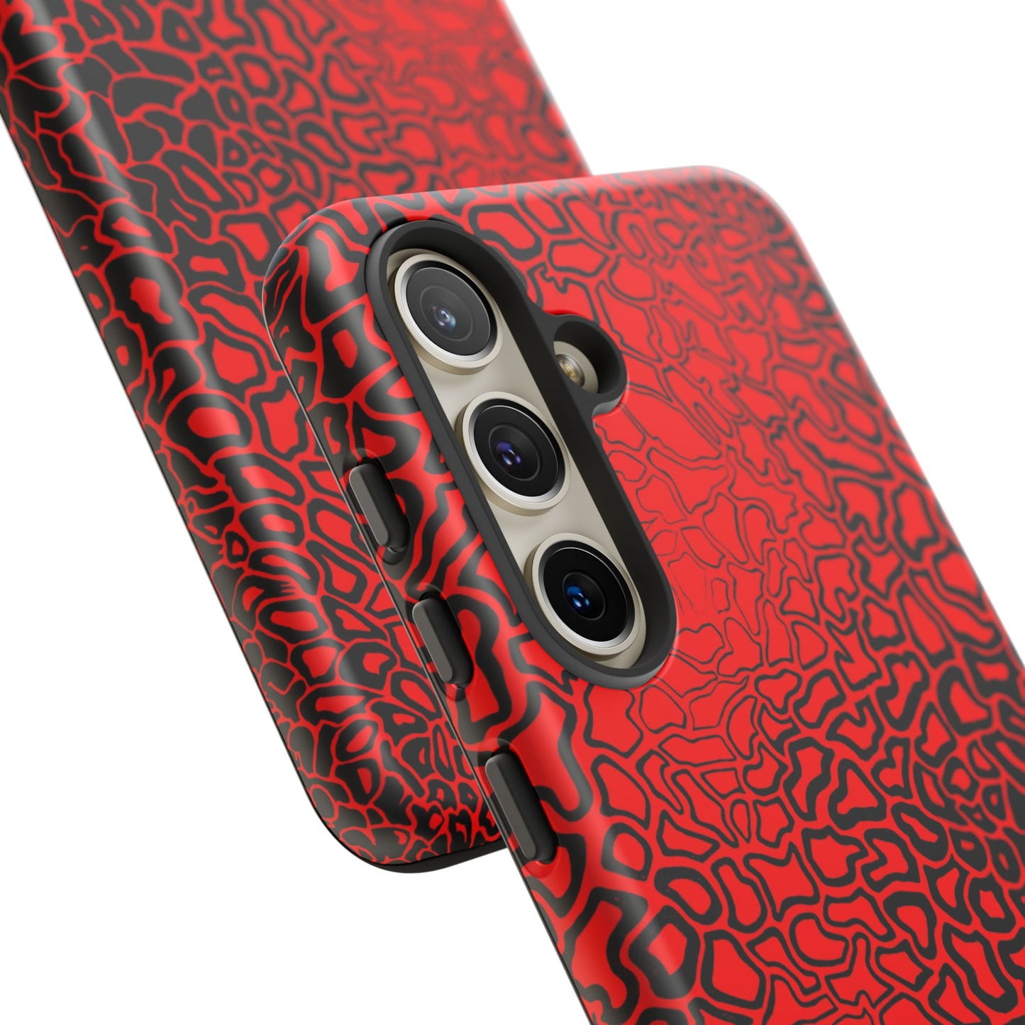 Pressure II Bold Phone Case - Tough Cases, Red Abstract Cell Phone Cover, Stylish Smartphone Protection, Unique Gift for Tech Lovers