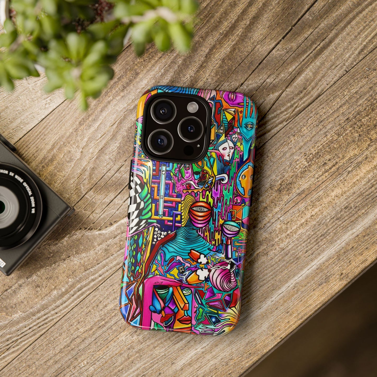 Dream World Vibrant Phone Case with Abstract Art | Tough Cases for Creative Souls, Colorful Accessories, Unique Gifts, Phone Protection, Artistic [...]