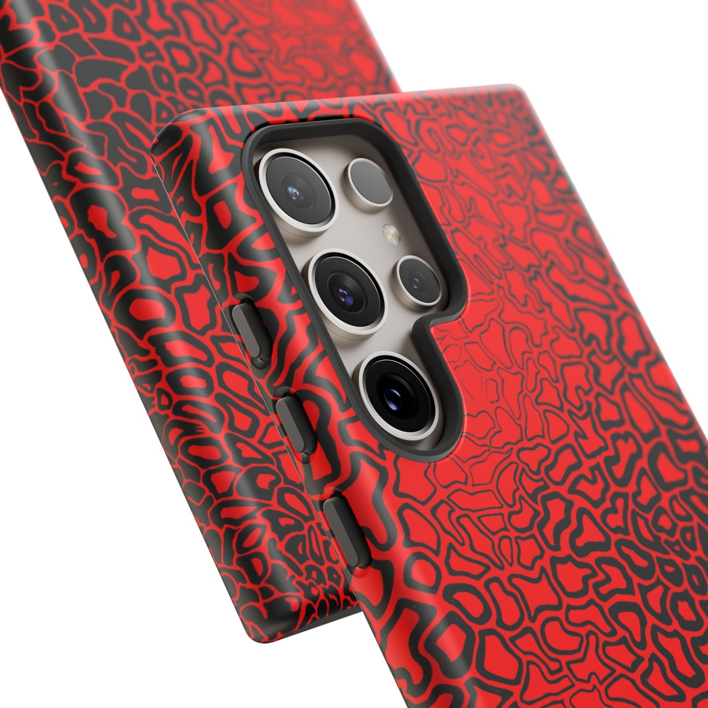 Pressure II Bold Phone Case - Tough Cases, Red Abstract Cell Phone Cover, Stylish Smartphone Protection, Unique Gift for Tech Lovers
