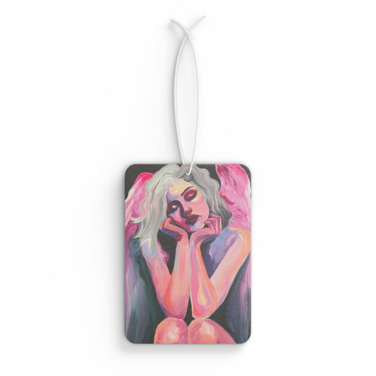 Working Overtime Artistic Car Air Freshener - Angelic Vibes for Home, Gifts, Auto Decor, Mood Boosters, Custom Fragrance