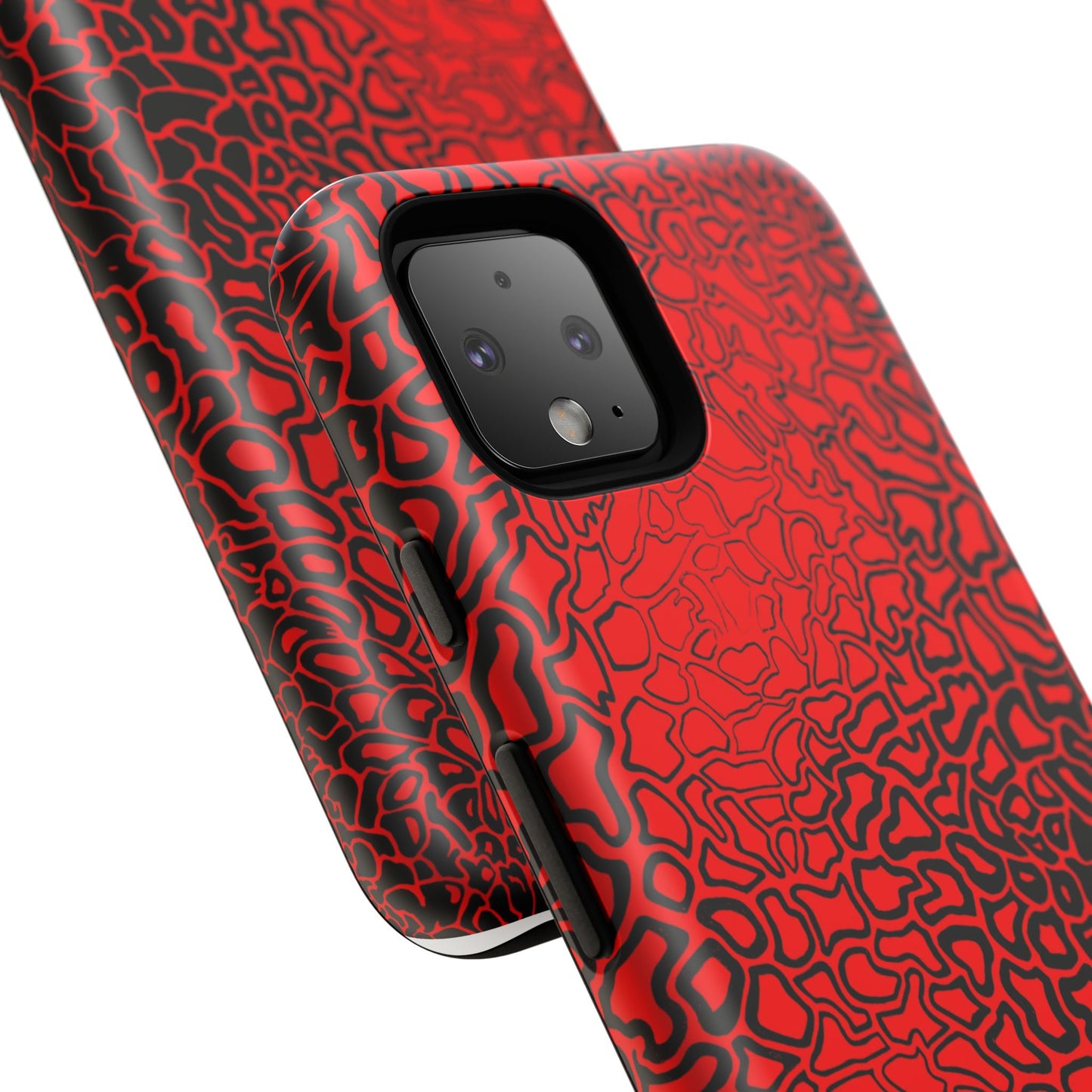 Pressure II Bold Phone Case - Tough Cases, Red Abstract Cell Phone Cover, Stylish Smartphone Protection, Unique Gift for Tech Lovers