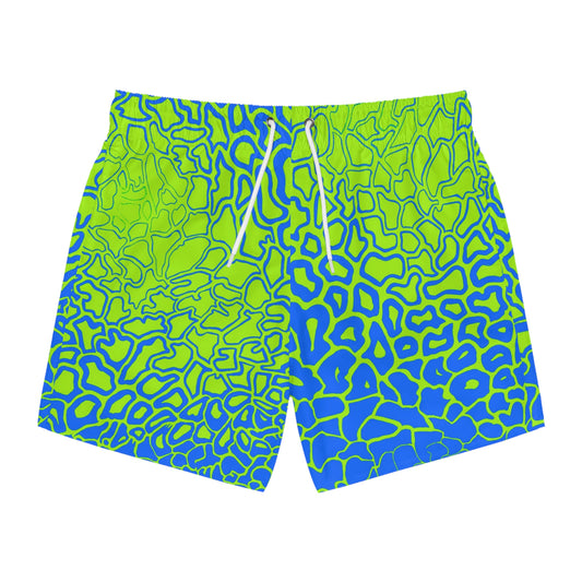 Pressure Vibrant Swim Trunks - Colorful Beach Shorts for Summer Fun, Pool Party Essentials, Vacation Wear, Ocean Adventures, Sports Swimwear
