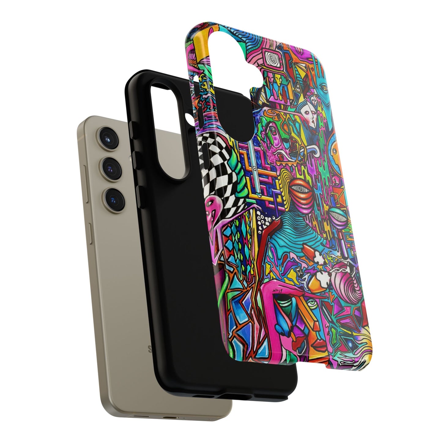 Dream World Vibrant Phone Case with Abstract Art | Tough Cases for Creative Souls, Colorful Accessories, Unique Gifts, Phone Protection, Artistic [...]