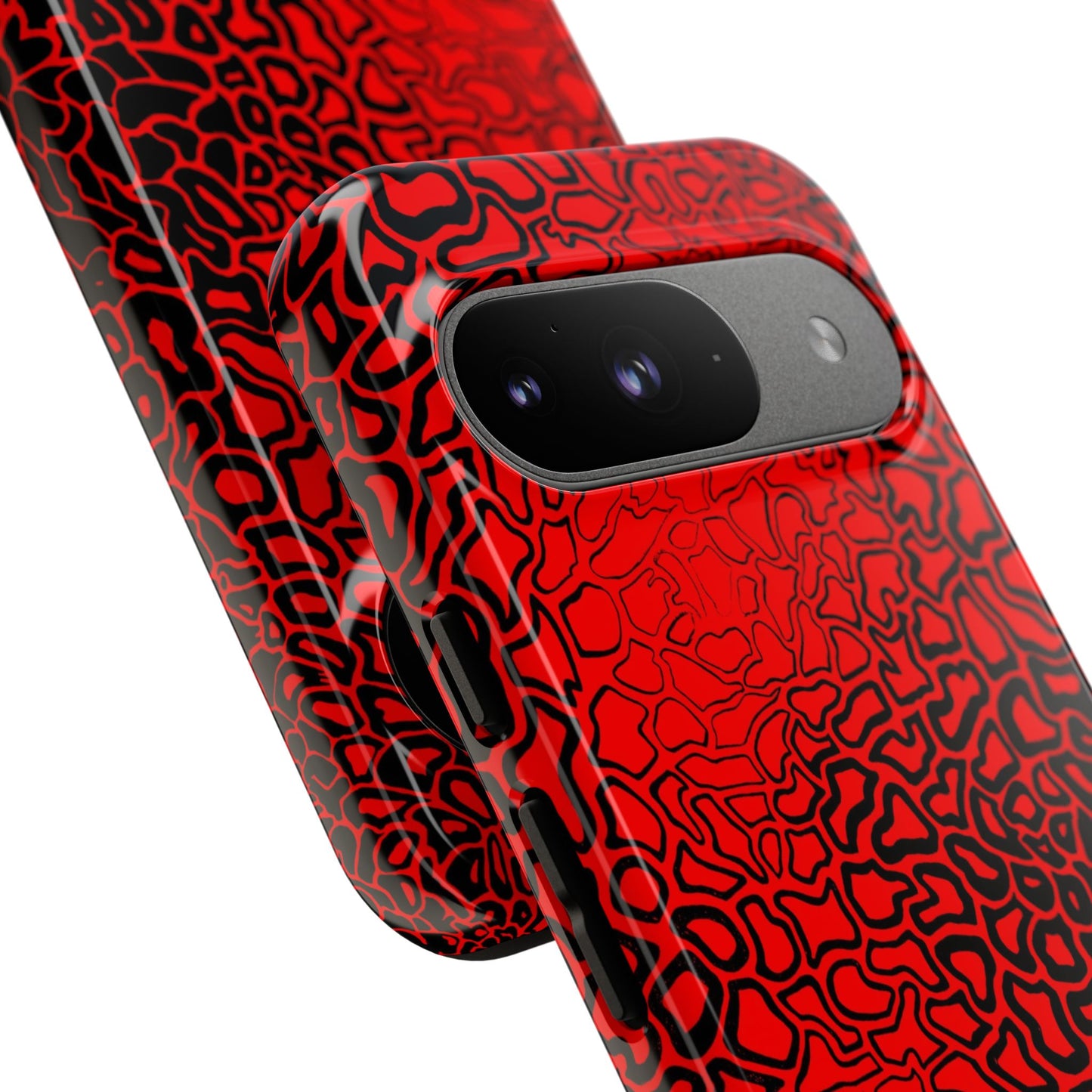 Pressure II Bold Phone Case - Tough Cases, Red Abstract Cell Phone Cover, Stylish Smartphone Protection, Unique Gift for Tech Lovers