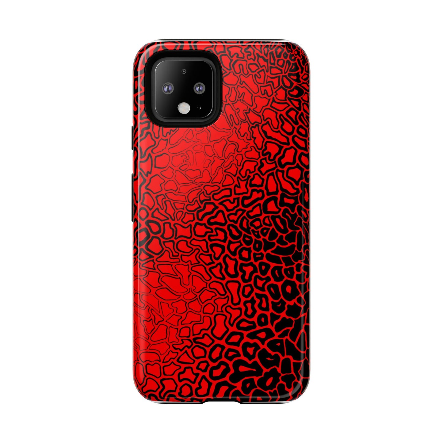 Pressure II Bold Phone Case - Tough Cases, Red Abstract Cell Phone Cover, Stylish Smartphone Protection, Unique Gift for Tech Lovers